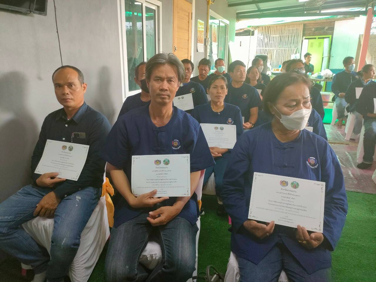 ขอนแก่น : จัดพิธีปิดการฝึกอบรมโครงการพัฒนาหมู่บ้านเศรษฐกิจพอเพียง กิจกรรมที่ 1 สร้างและพัฒนากลไกขับเคลื่อนในระดับพื้นที่ กิจกรรมที่1.1 อบรมแกนนำขับเคลื่อนหมู่บ้านเศรษฐกิจพอเพียง
