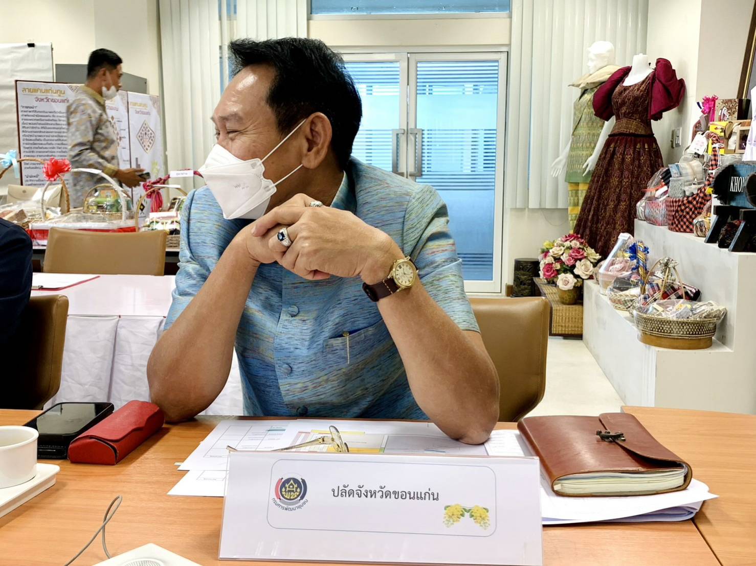 จังหวัดขอนแก่น : ประชุมคณะอนุกรรมการด้านจัดแสดงสินค้าหนึ่งตำบล หนึ่งผลิตภัณฑ์ การจัดงานเทศกาลไหมนานาชาติ ประเพณีผูกเสี่ยว งานกาชาดจังหวัดขอนแก่น และงานขอนแก่นซอฟต์พาวเวอร์ ประจำปี 2565