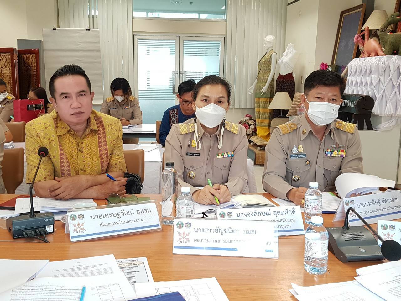 พช.ขอนแก่น : ประชุมเตรียมความพร้อมจัดงานเทศกาลไหมนานาชาติ ประเพณี ผูกเสี่ยว งานกาชาดจังหวัดขอนแก่นและงานขอนแก่นซอฟพาวเวอร์  ประจำปี 2565