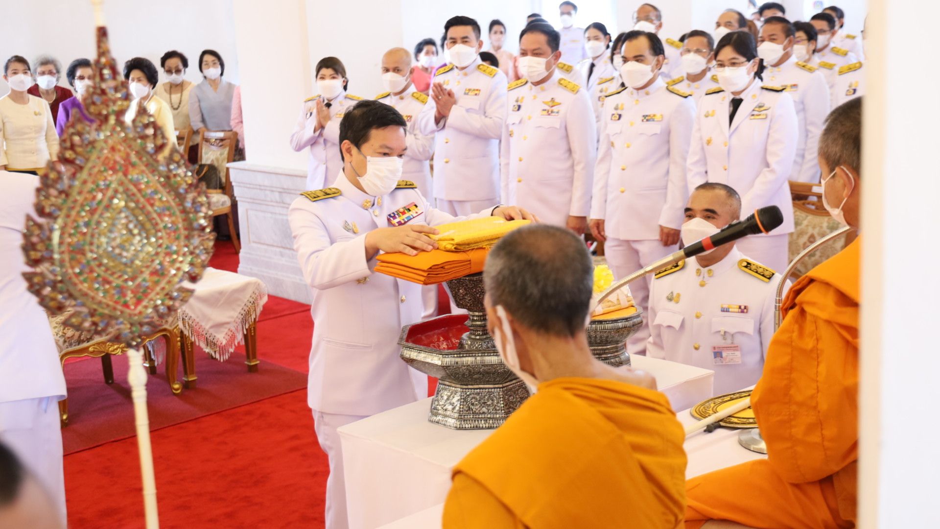 พช.ขอนแก่น : ร่วมทอดกฐินพระราชทานกรมการพัฒนาชุมชน ประจำปี พ.ศ. 2565 ณ วัดเจษฎาราม พระอารามหลวง ตำบลมหาชัย อำเภอเมืองสมุทรสาคร จังหวัดสมุทรสาคร