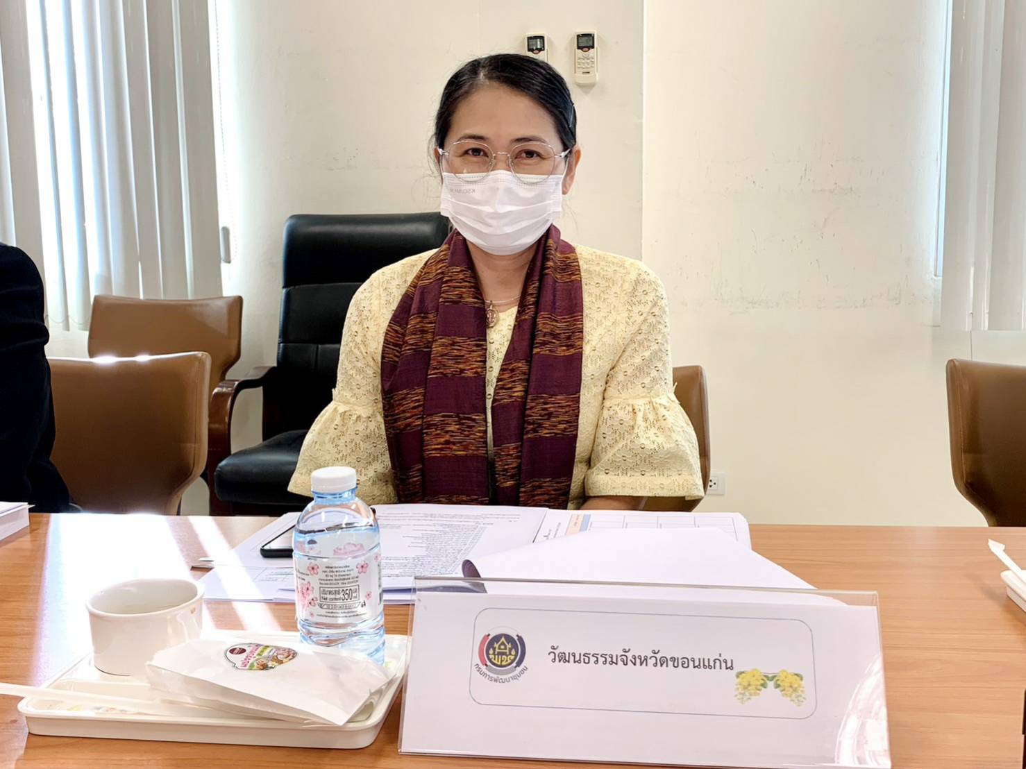 จังหวัดขอนแก่น : ประชุมคณะอนุกรรมการด้านจัดแสดงสินค้าหนึ่งตำบล หนึ่งผลิตภัณฑ์ การจัดงานเทศกาลไหมนานาชาติ ประเพณีผูกเสี่ยว งานกาชาดจังหวัดขอนแก่น และงานขอนแก่นซอฟต์พาวเวอร์ ประจำปี 2565