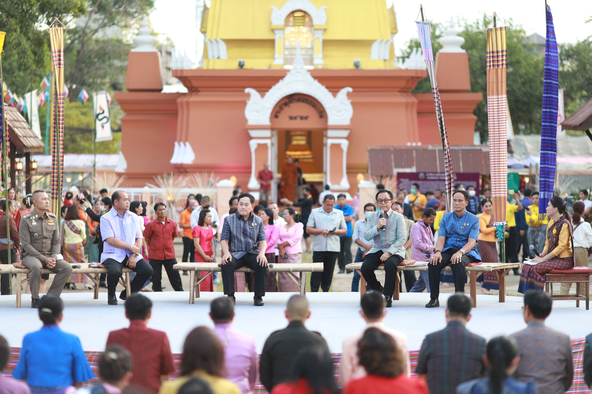 จังหวัดขอนแก่น  : แถลงข่าวการจัดงานเทศกาลไหมนานาชาติ ประเพณีผูกเสี่ยว งานกาชาดจังหวัดขอนแก่น และงานขอนแก่นซอฟต์พาวเวอร์ ประจำปี 2565
