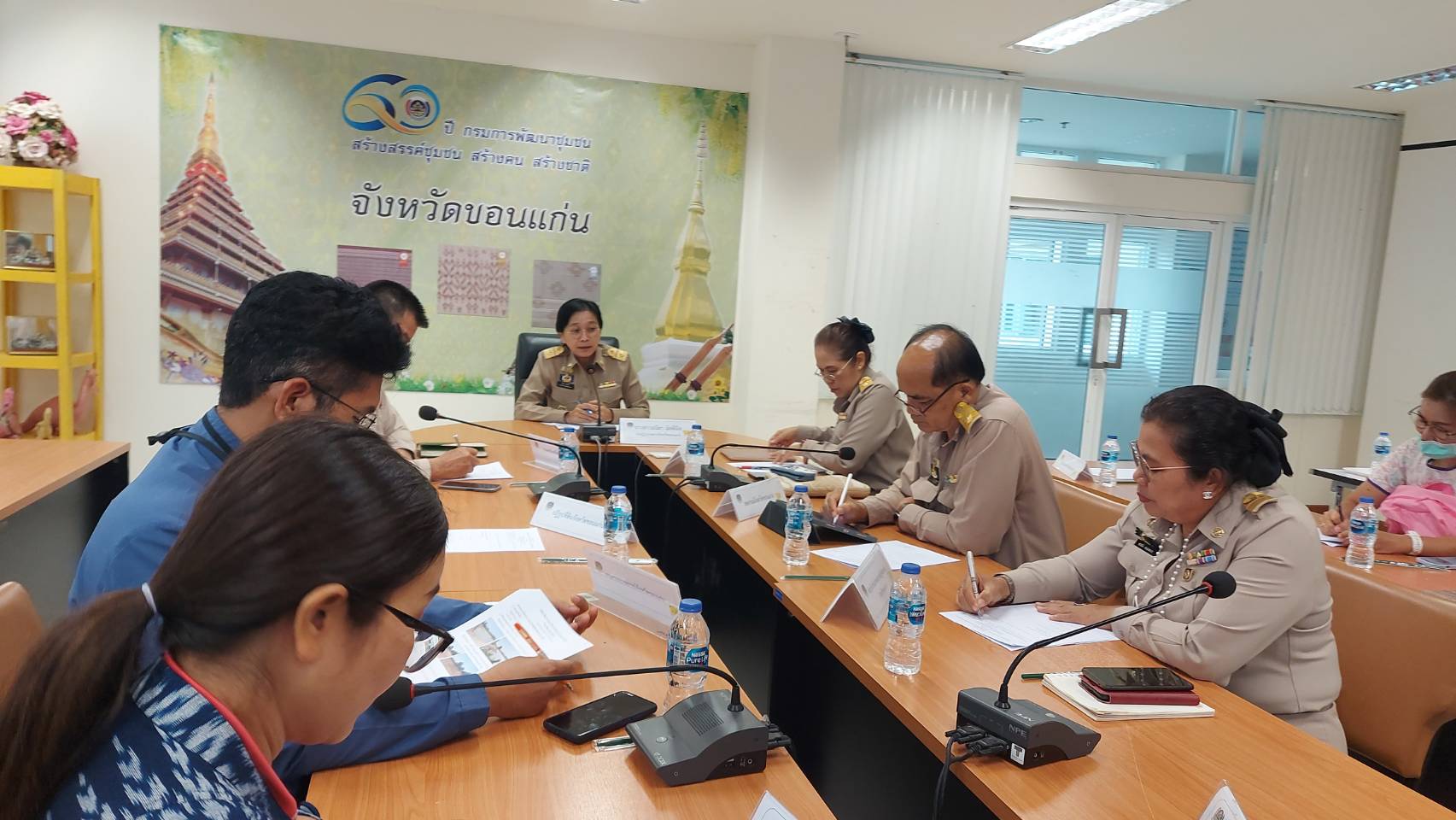 ?พช.ขอนแก่น : จัดประชุมการดำเนินการขับเคลื่อนการพัฒนาคุณภาพชีวิตเกษตรกรและประชาชนในพื้นที่ จังหวัดขอนแก่น