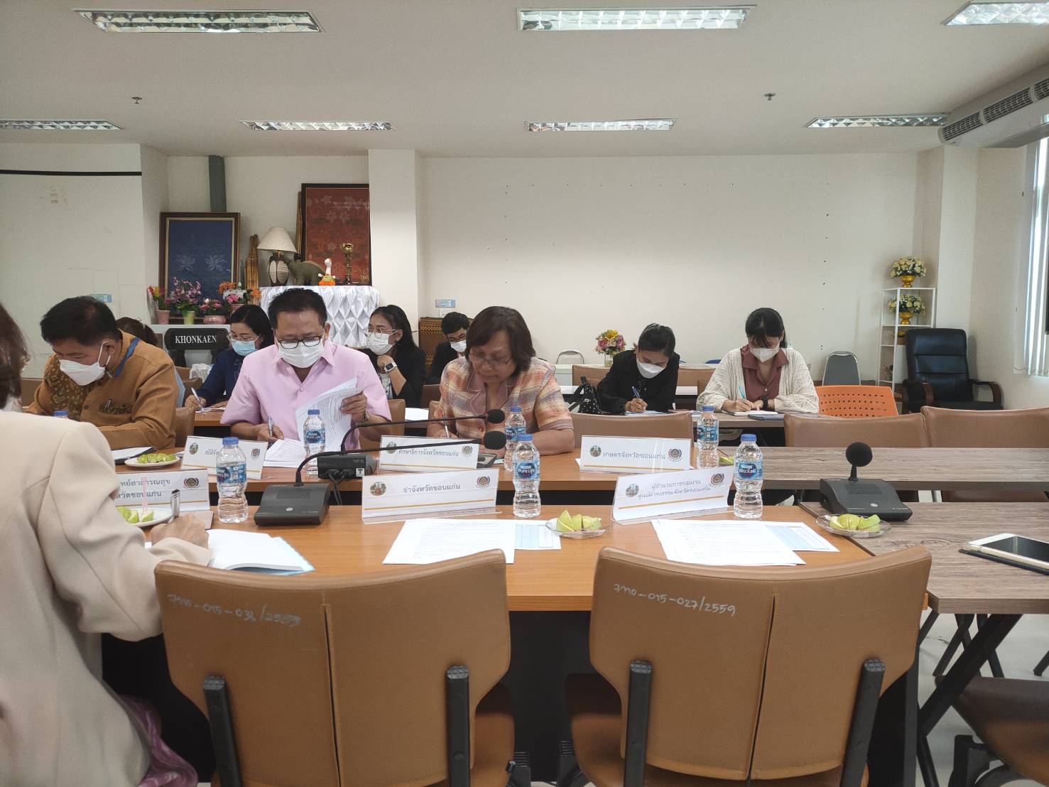 ?พช.ขอนแก่น : ประชุมคณะทำงานขับเคลื่อนการดำเนินงานขจัดความยากจนและพัฒนาคนทุกช่วงวัยอย่างยั่งยืนตามหลักปรัชญาของเศรษฐกิจพอเพียง ตามภารกิจ 5 มิติ ระดับจังหวัด