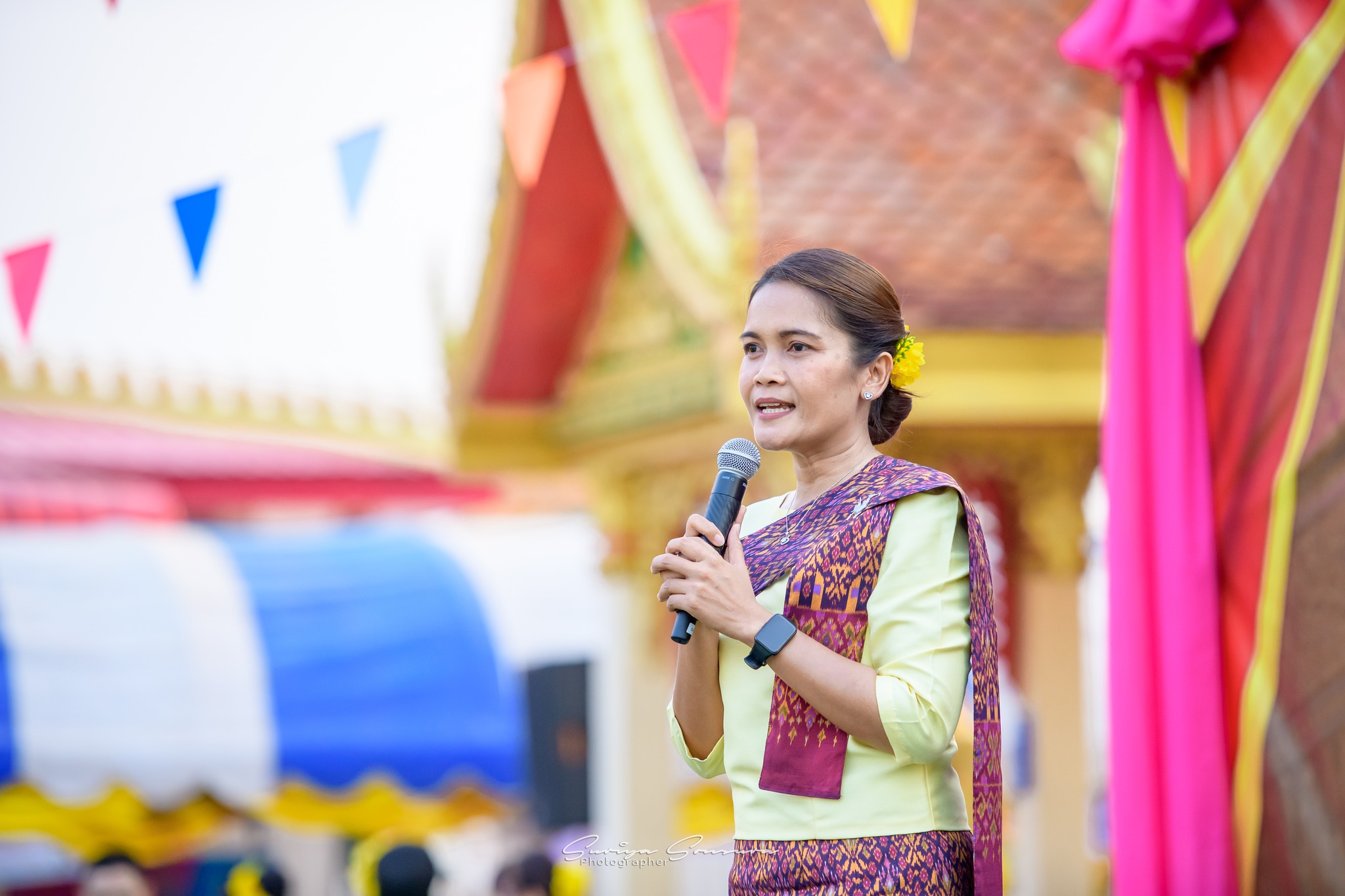 ? พช.ขอนแก่น : ร่วมงานแผ่นดินพระเจ้าใหญ่รวมใจของดีอำเภอซำสูง พิธีรำบวงสรวงองค์หลวงปู่พระเจ้าใหญ่ ณ วัดโพธิ์ชัย บ้านกระนวน อ.ซำสูง จ.ขอนแก่น