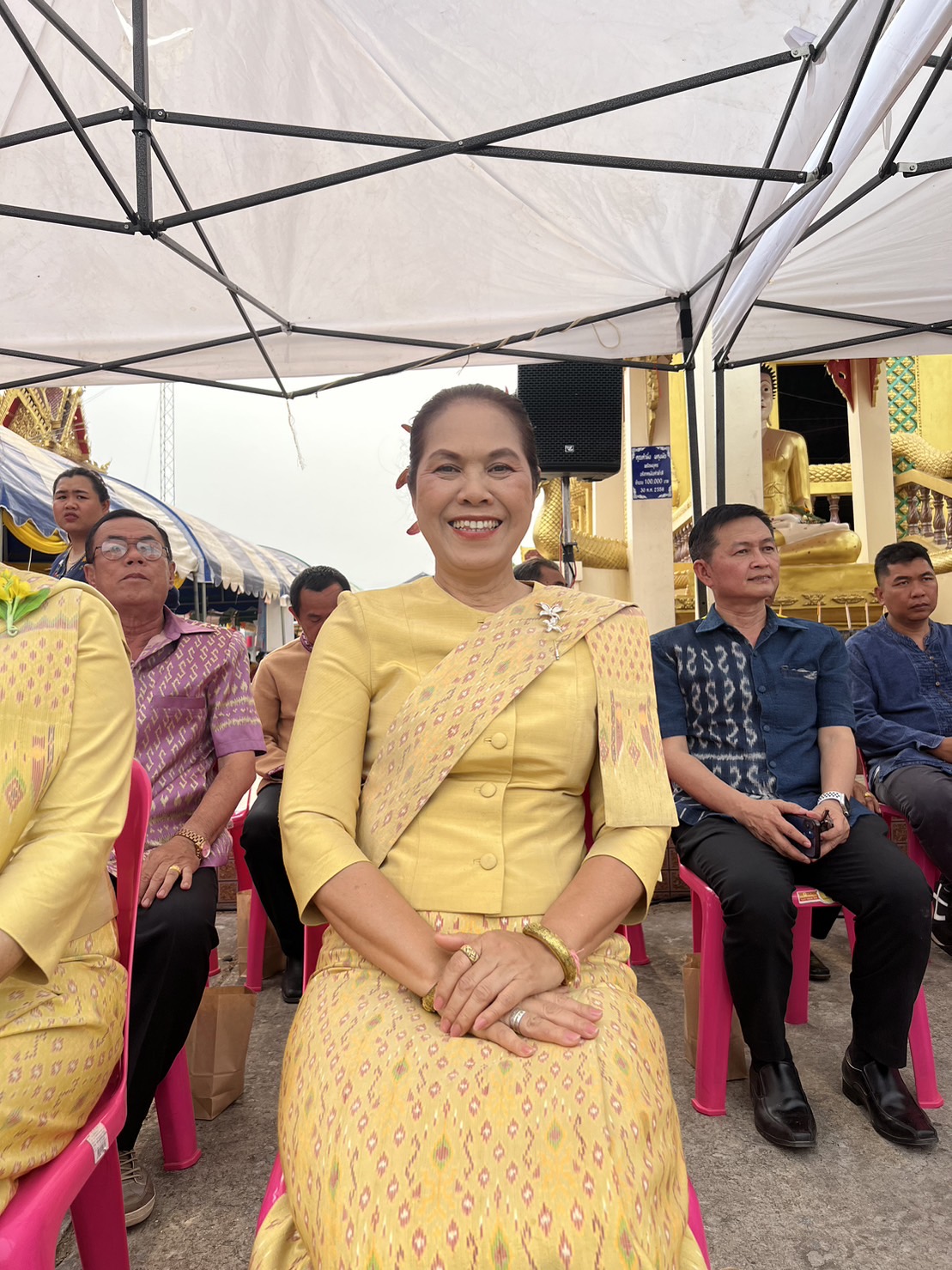 ? พช.ขอนแก่น : ร่วมงานแผ่นดินพระเจ้าใหญ่รวมใจของดีอำเภอซำสูง พิธีรำบวงสรวงองค์หลวงปู่พระเจ้าใหญ่ ณ วัดโพธิ์ชัย บ้านกระนวน อ.ซำสูง จ.ขอนแก่น