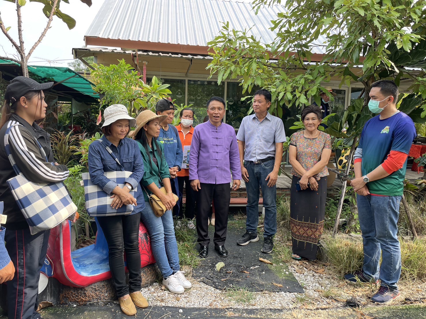 ?จังหวัดขอนแก่น : ร่วมต้อนรับคณะศึกษาดูงานจากจังหวัดชัยภูมิ  ตามโครงการส่งเสริมและพัฒนาคุณภาพเครือข่ายเกษตรปลอดภัย ระดับจังหวัด