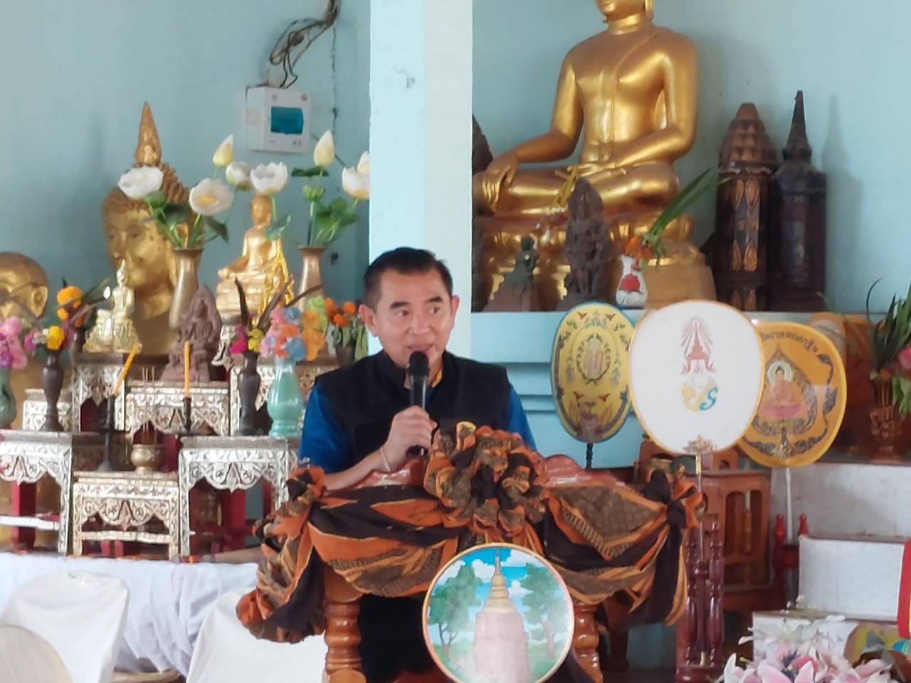 พช.ขอนแก่น : อำเภอบ้านแฮด ดำเนินโครงการวัด ประชา รัฐ สร้างสุข