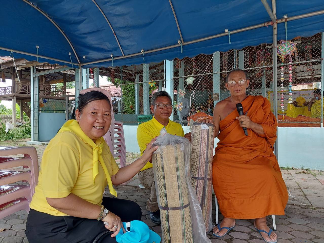 พช.ขอนแก่น : อำเภอบ้านแฮด ดำเนินโครงการวัด ประชา รัฐ สร้างสุข