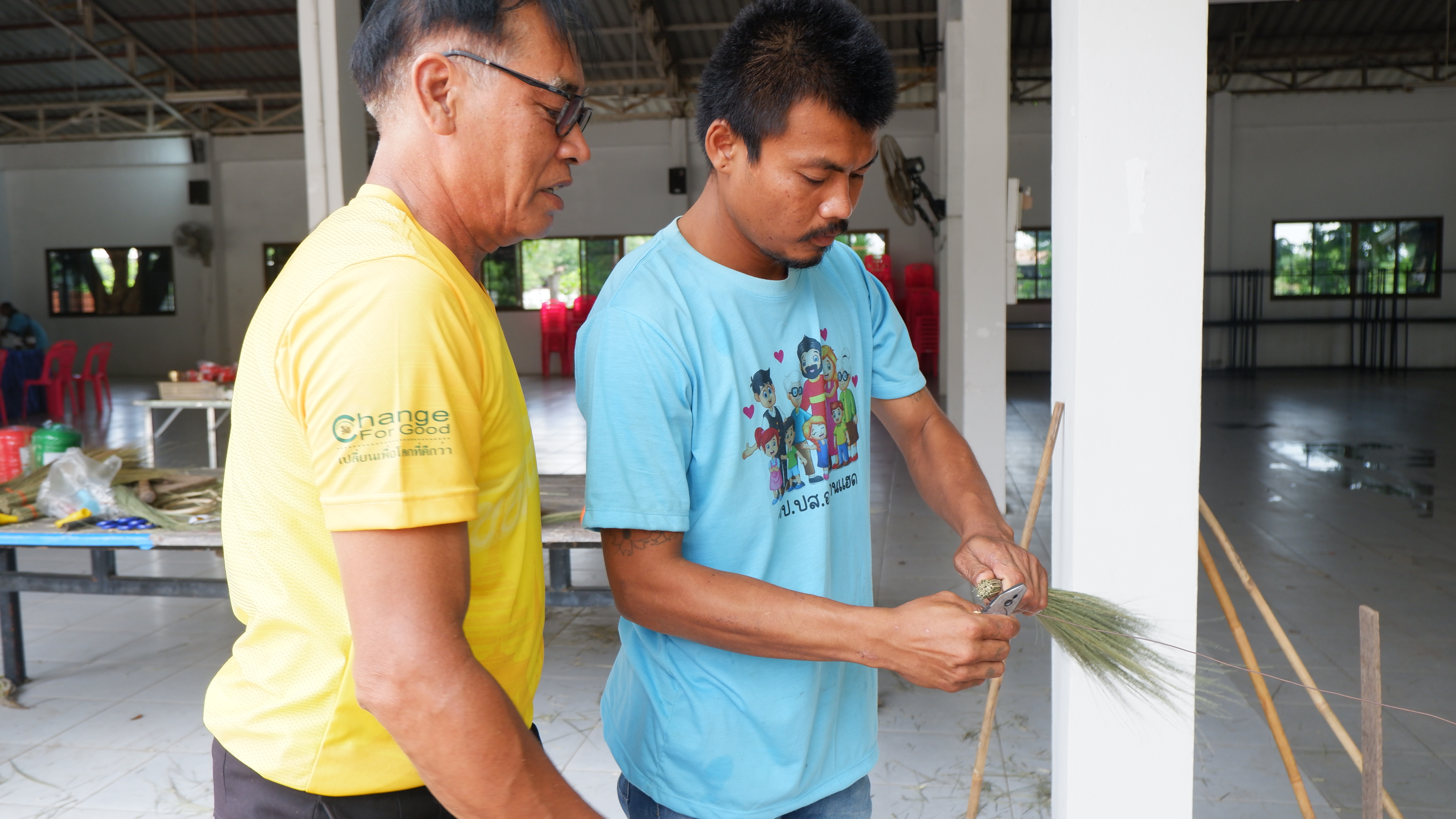 ? พช.ขอนแก่น : ร่วมสนับสนุนการดำเนินกิจกรรมศูนย์เรียนรู้ต้นแบบหนุนเสริมสัมมาชีพแก่เยาวชนกลุ่มเสี่ยงหรือผู้ผ่านการบำบัด อำเภอบ้านแฮด