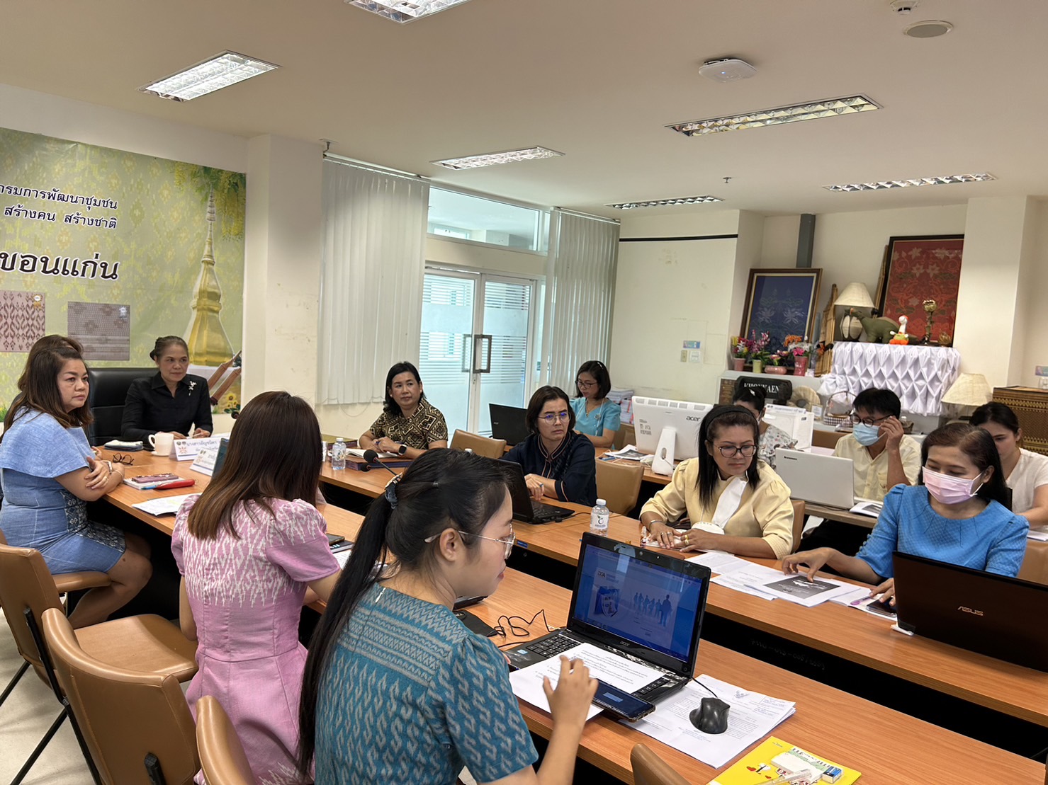พช.ขอนแก่น : ร่วมกิจกรรมการขยายผลการใช้งานระบบสารบรรณอิเล็กทรอนิกส์ กรมการพัฒนาชุมชน