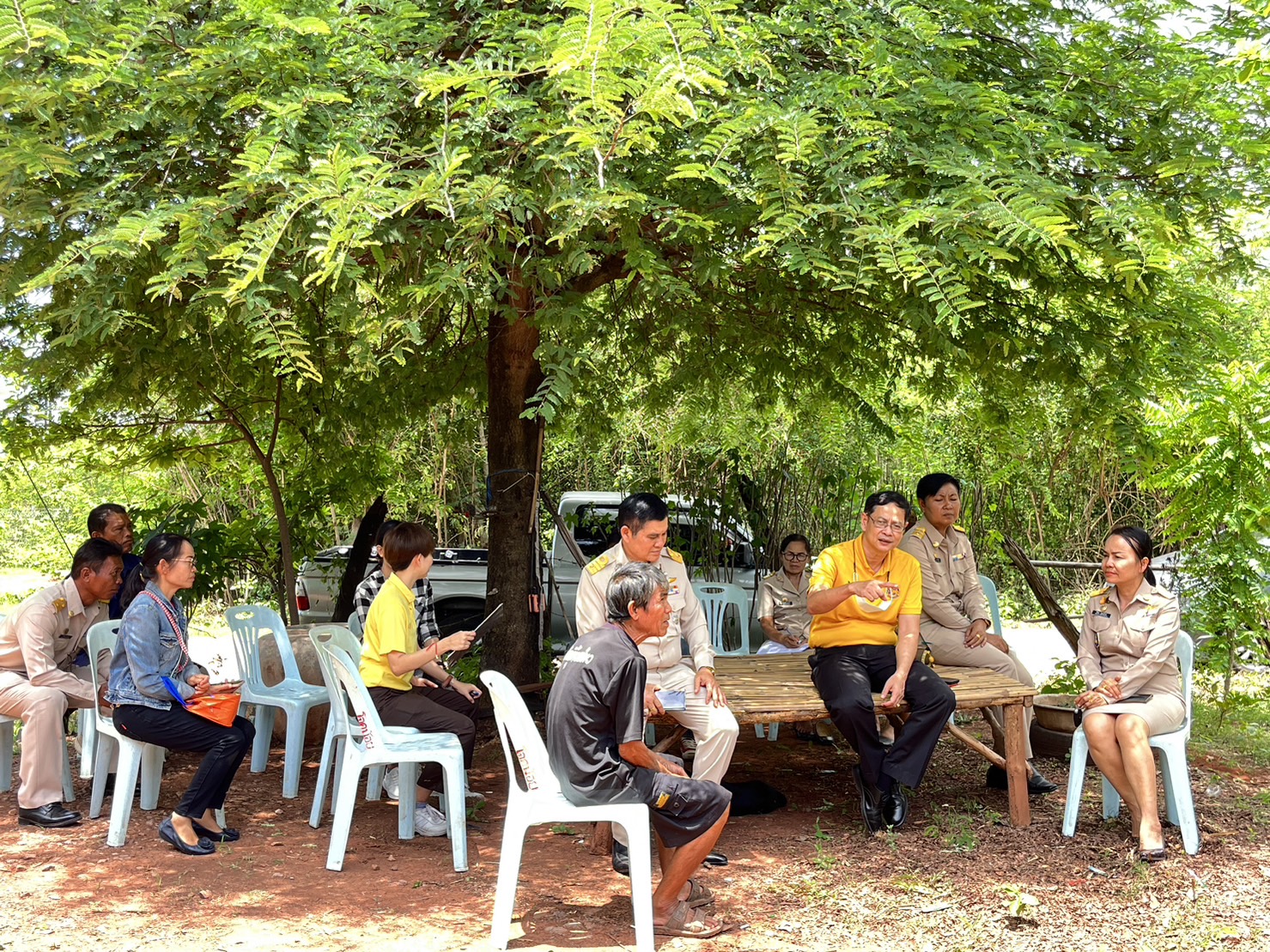 พช.ขอนแก่น : อำเภอพล ลงพื้นที่ติดตามครัวเรือนยากจนต้นแบบ (Best practice) ตามโครงการขจัดความยากจนและพัฒนาคนทุกช่วงวัยอย่างยั่งยืนตามหลักปรัชญาของเศรษฐกิจพอเพียง