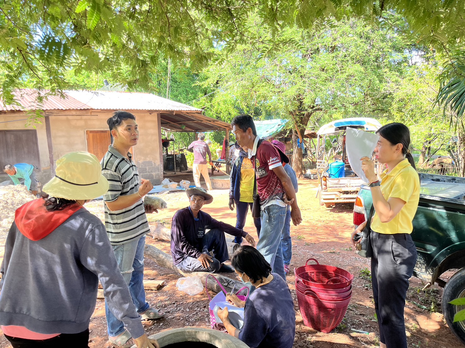 พช.ขอนแก่น : อำเภอพล ลงพื้นที่ติดตามครัวเรือนยากจนต้นแบบ (Best practice) ตามโครงการขจัดความยากจนและพัฒนาคนทุกช่วงวัยอย่างยั่งยืนตามหลักปรัชญาของเศรษฐกิจพอเพียง