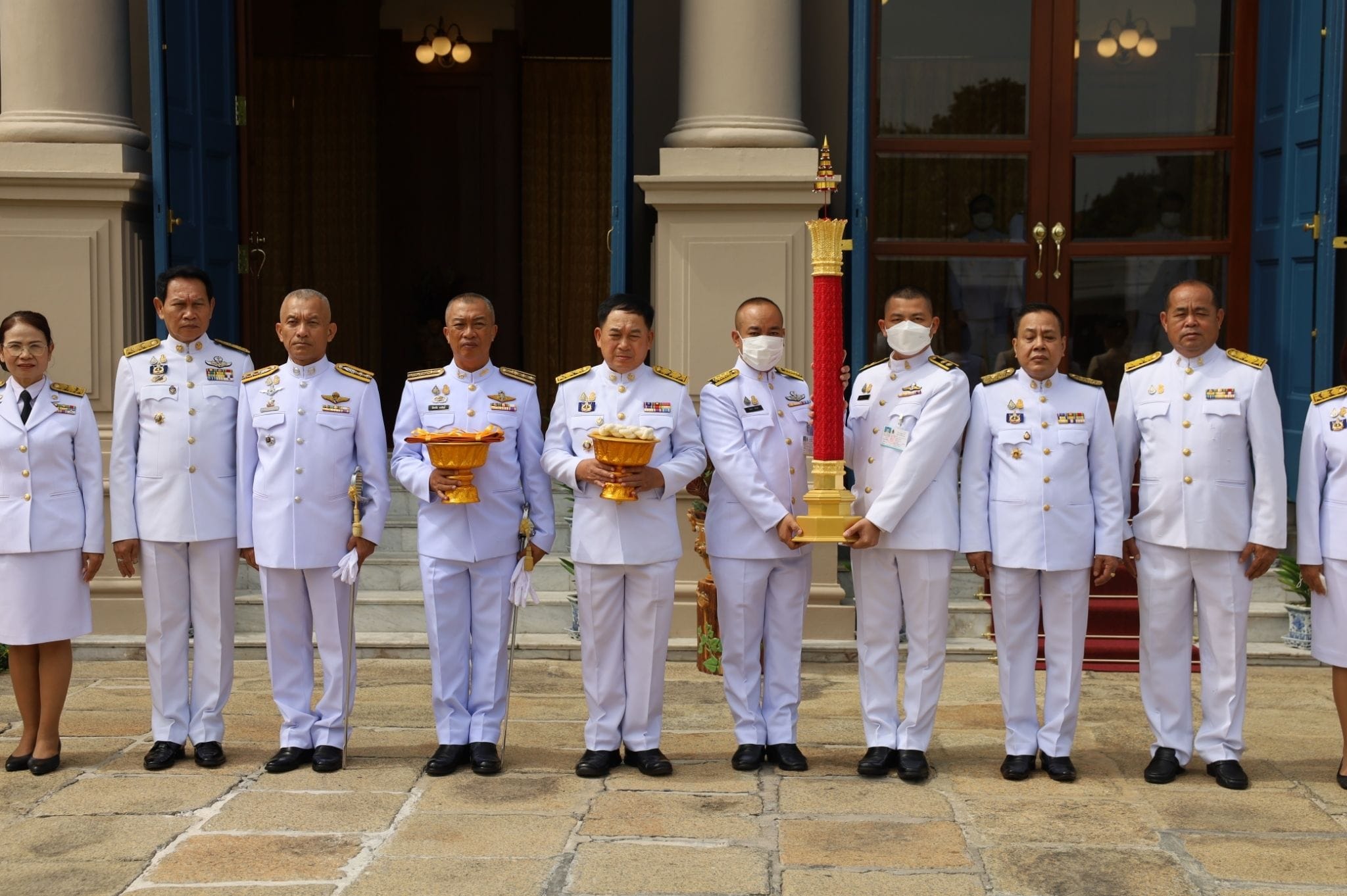 จังหวัดขอนแก่น : เข้าร่วมพิธีเชิญเทียนพรรษาและผ้าอาบน้ำฝนพระราชทาน ประจำปี 2566