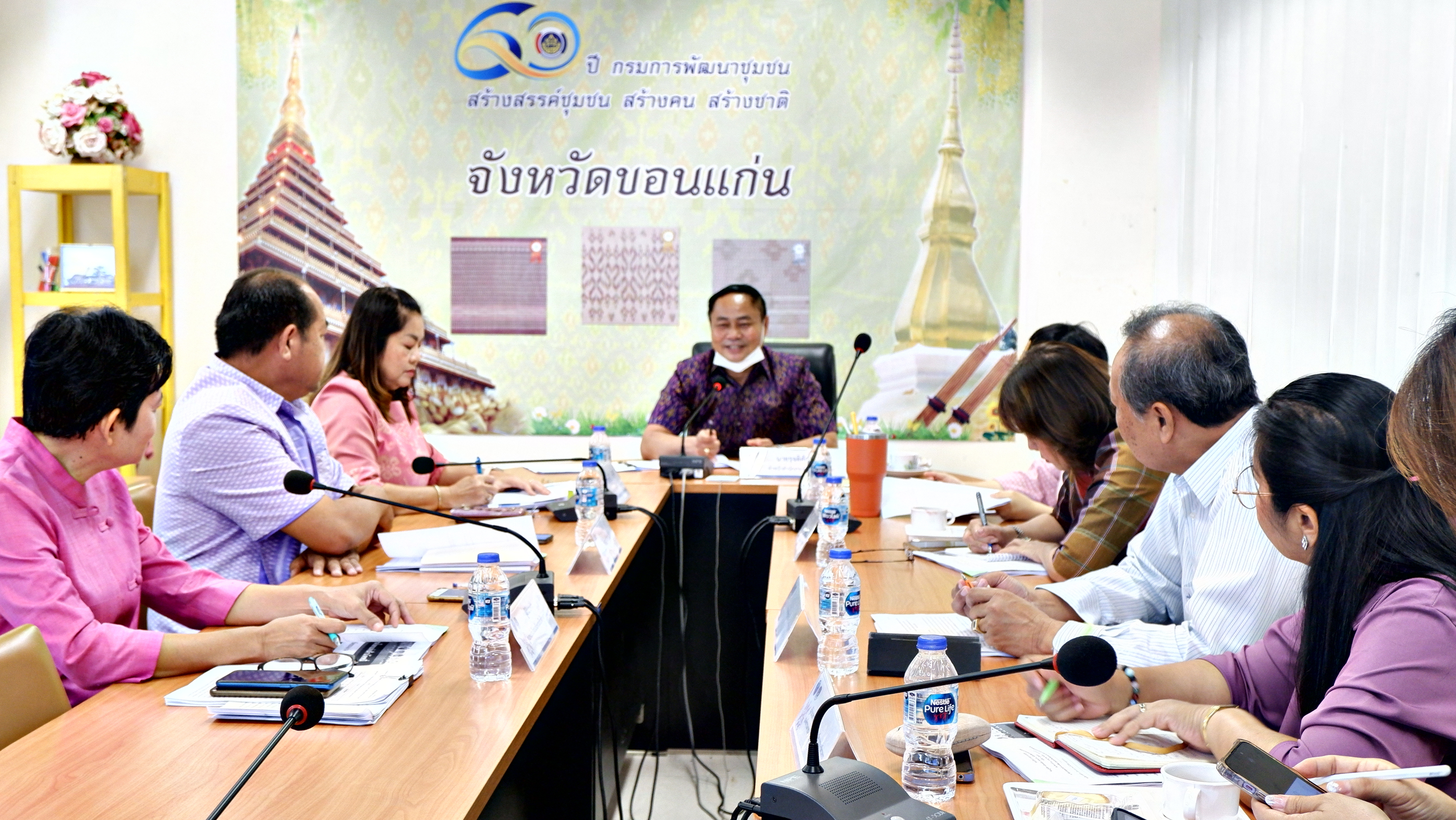 พช.ขอนแก่น : ประชุมคณะทีมปฏิบัติการขับเคลื่อน ขอนแก่น เมืองหัตถกรรมโลกแห่งผ้ามัดหมี่ ครั้งที่ 1/2566