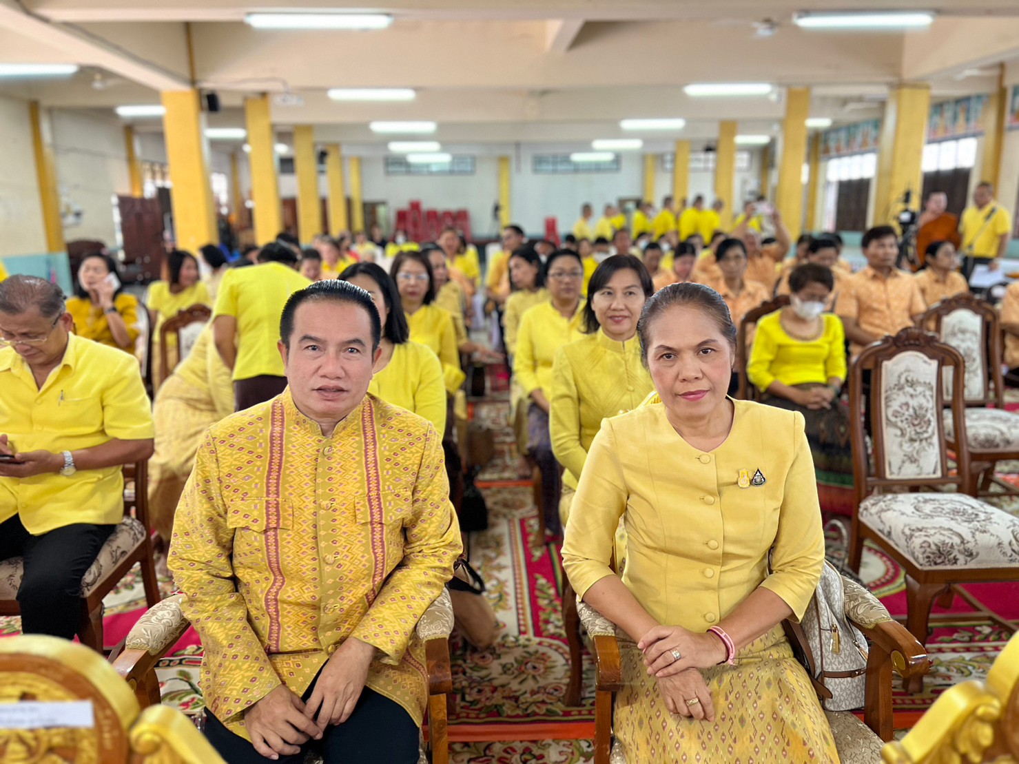 จังหวัดขอนแก่น : จัดพิธีเจริญพระพุทธมนต์เพื่อปฏิบัติธรรมเจริญสมาธิภาวนา เพื่อถวายพระพรชัยมงคล และถวายพระราชกุศลแด่พระบาทสมเด็จพระวชิรเกล้าเจ้าอยู่หัว เนื่องในโอกาสมหามงคลวันเฉลิมพระชนมพรรษา ณ วัดศรีนวล จังหวัดขอนแก่น