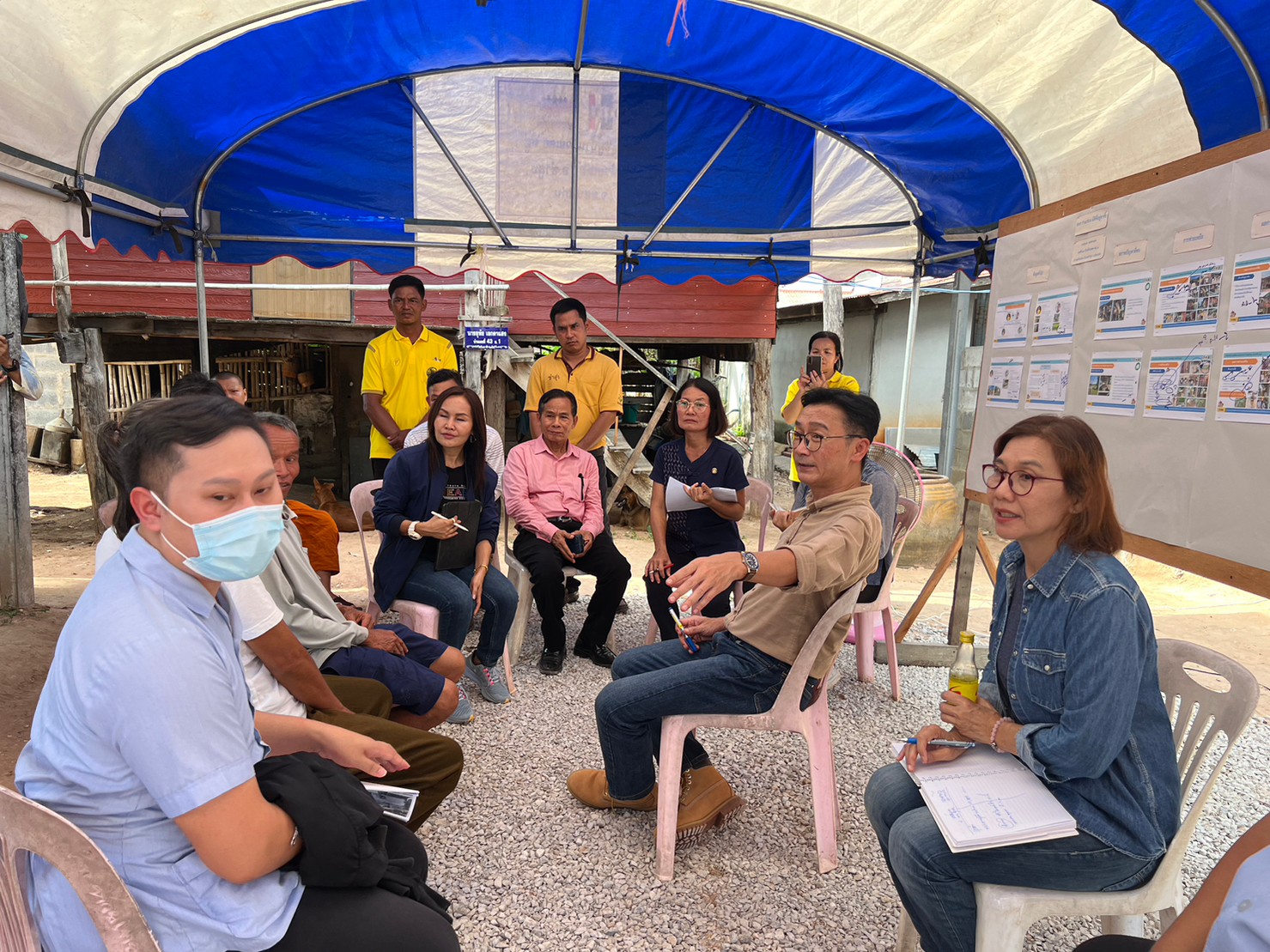 พช.ขอนแก่น : รองผู้ว่าฯ ขอนแก่น นำทีมติดตาม และสนับสนุน การดำเนินงานขจัดความยากจนฯ ในระดับพื้นที่ อำเภอซำสูง