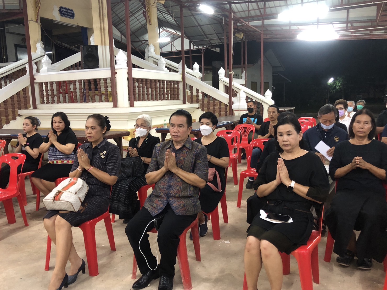 พช.ขอนแก่น : ร่วมเป็นเจ้าภาพฟังสวดพระอภิธรรม นางรัตนา อุปดิษฐ์ ข้าราชการบำนาญ กรมการพัฒนาชุมชน