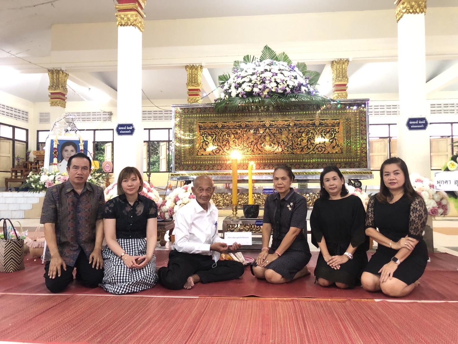 พช.ขอนแก่น : ร่วมเป็นเจ้าภาพฟังสวดพระอภิธรรม นางรัตนา อุปดิษฐ์ ข้าราชการบำนาญ กรมการพัฒนาชุมชน