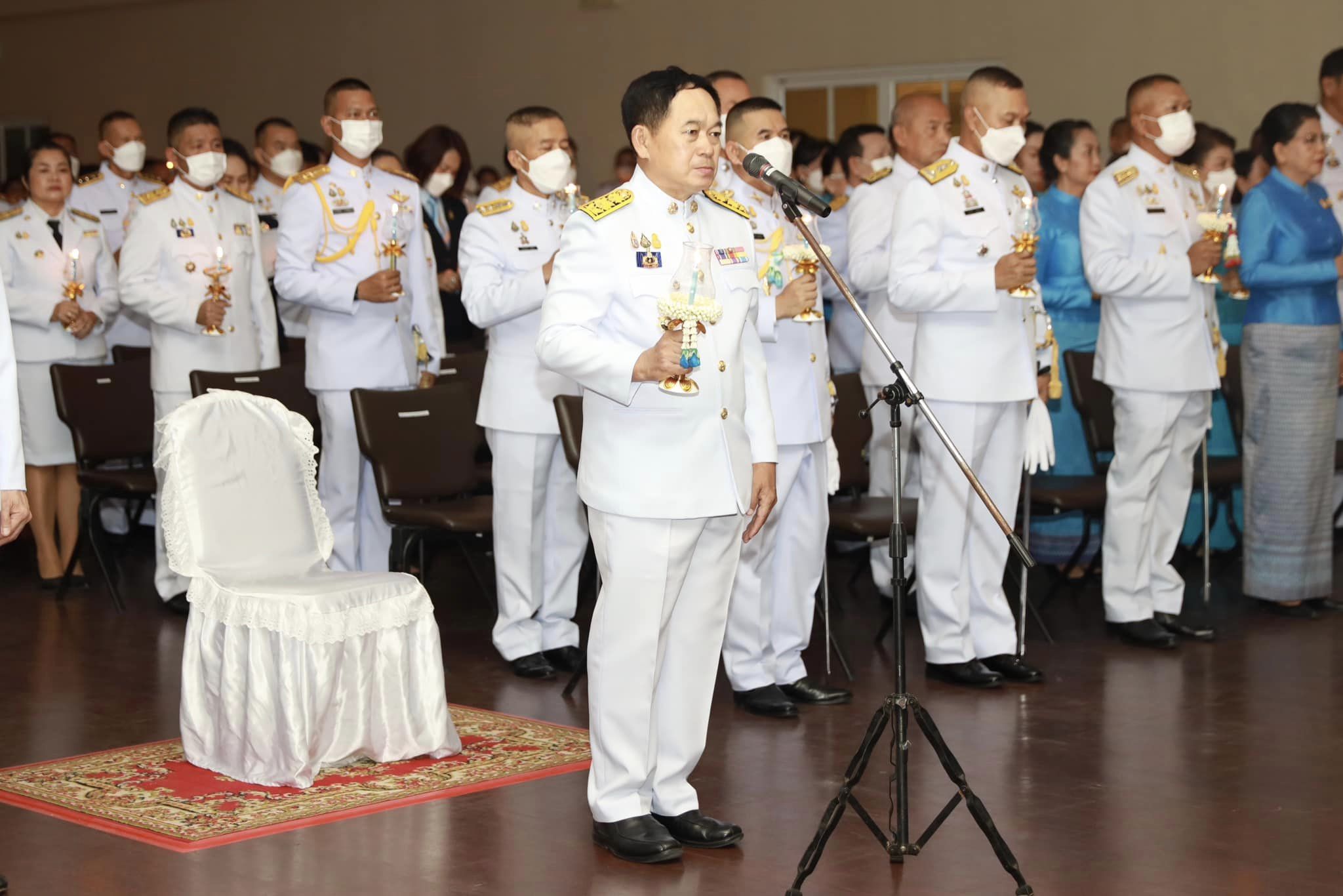 จังหวัดขอนแก่น : ประกอบพิธีถวายเครื่องราชสักการะและวางพานพุ่ม และพิธีจุดเทียนถวายพระพรชัยมงคล สมเด็จพระนางเจ้าสิริกิติ์ พระบรมราชินีนาถ พระบรมราชชนนีพันปีหลวง เนื่องใน โอกาสวันเฉลิมพระชนมพรรษา 12 สิงหาคม 2566
