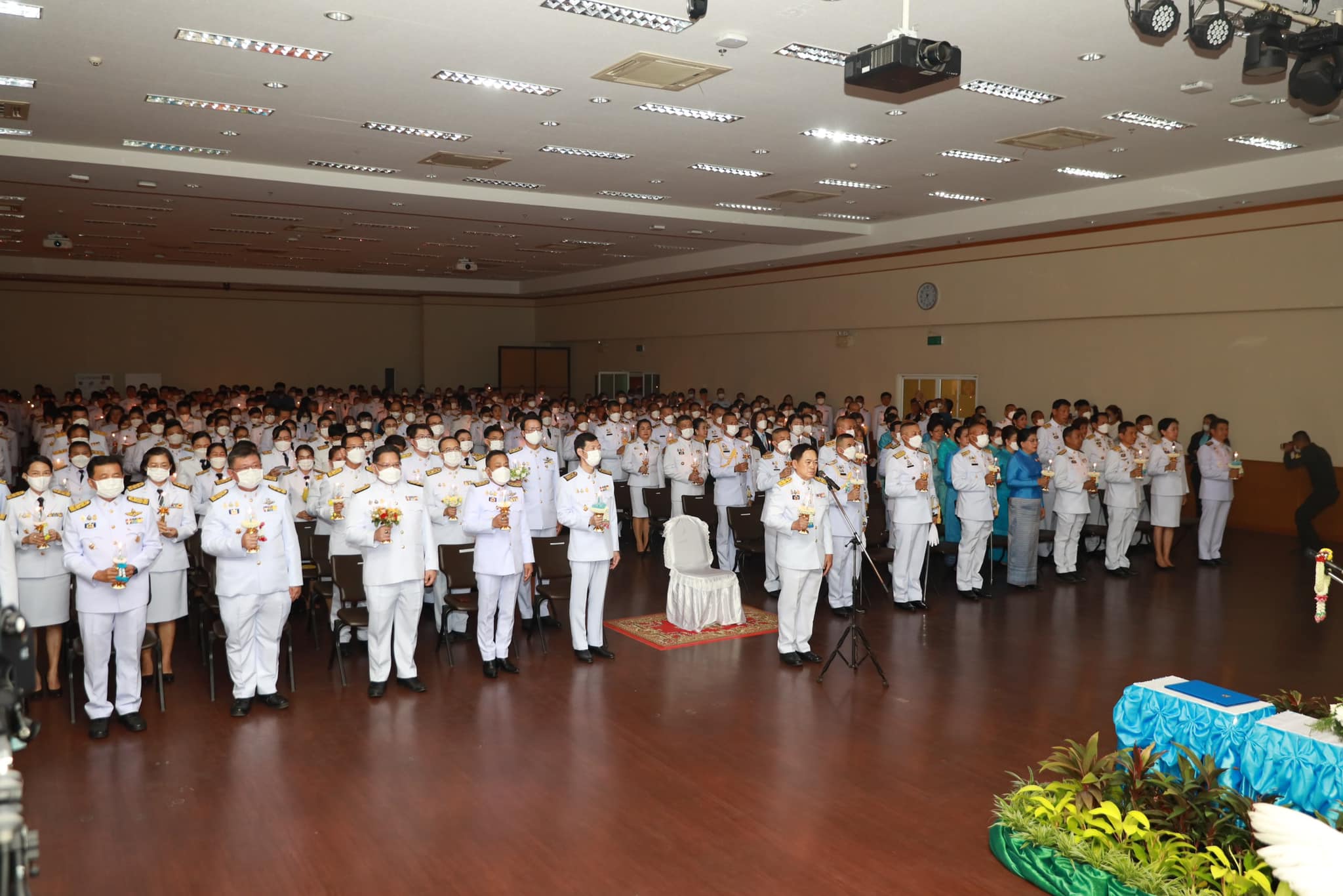 จังหวัดขอนแก่น : ประกอบพิธีถวายเครื่องราชสักการะและวางพานพุ่ม และพิธีจุดเทียนถวายพระพรชัยมงคล สมเด็จพระนางเจ้าสิริกิติ์ พระบรมราชินีนาถ พระบรมราชชนนีพันปีหลวง เนื่องใน โอกาสวันเฉลิมพระชนมพรรษา 12 สิงหาคม 2566