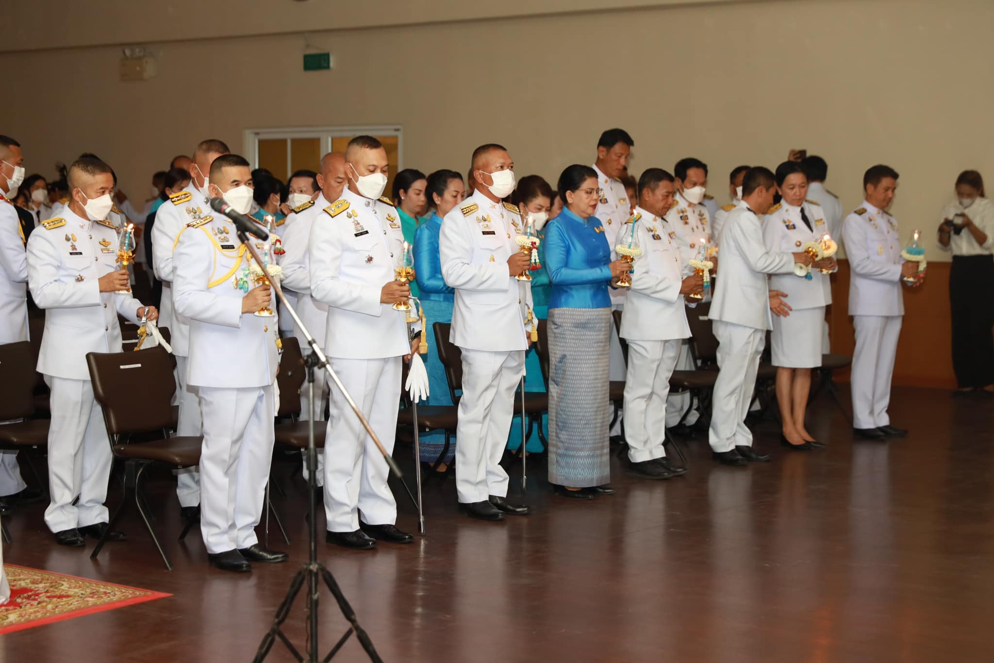 จังหวัดขอนแก่น : ประกอบพิธีถวายเครื่องราชสักการะและวางพานพุ่ม และพิธีจุดเทียนถวายพระพรชัยมงคล สมเด็จพระนางเจ้าสิริกิติ์ พระบรมราชินีนาถ พระบรมราชชนนีพันปีหลวง เนื่องใน โอกาสวันเฉลิมพระชนมพรรษา 12 สิงหาคม 2566