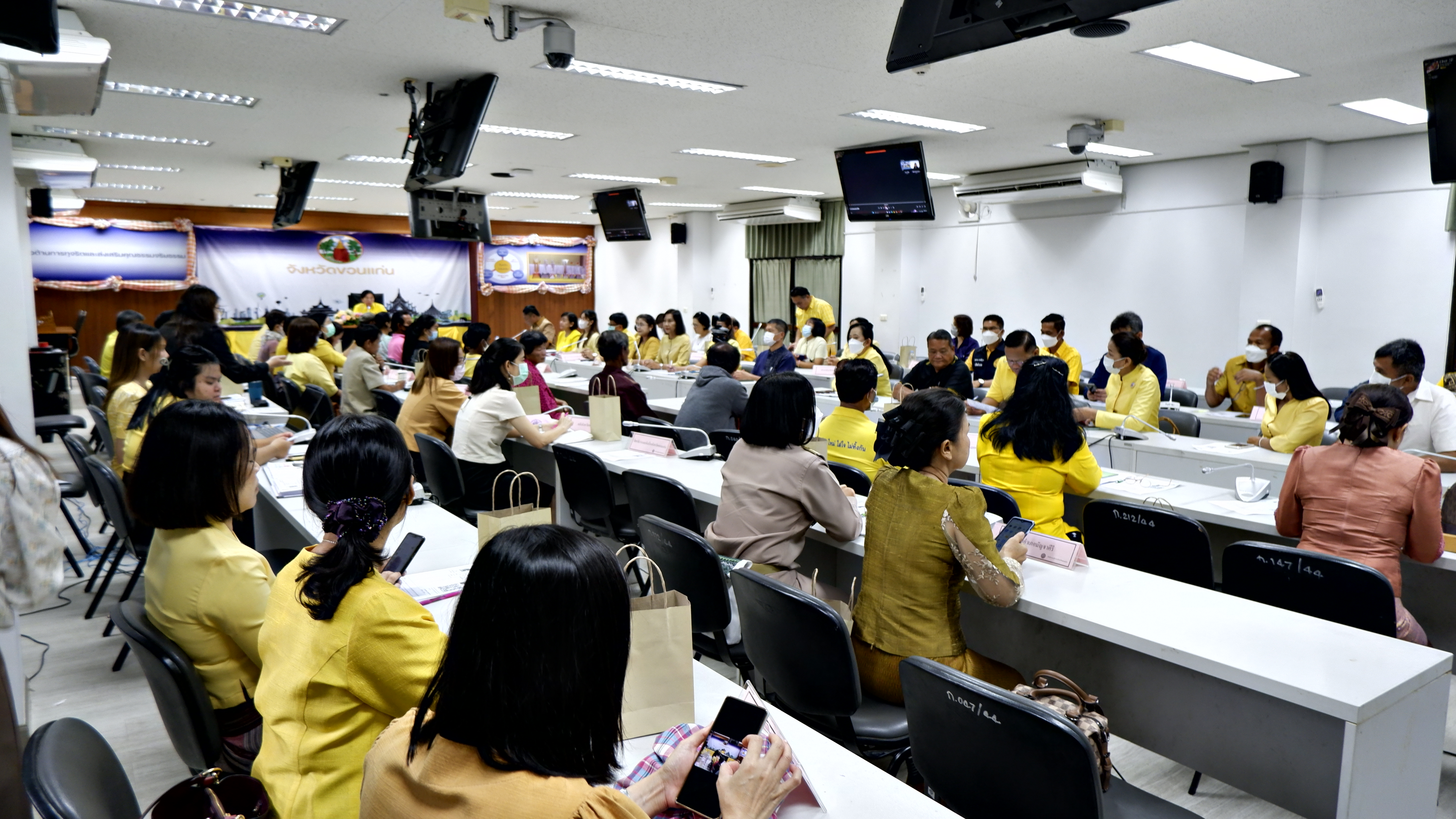 พช.ขอนแก่น : ร่วมการตรวจประเมินองค์กรต้นแบบต้านสิทธิมนุษยชนขั้นที่ 6 การตรวจผลงานเชิงประจักษ์