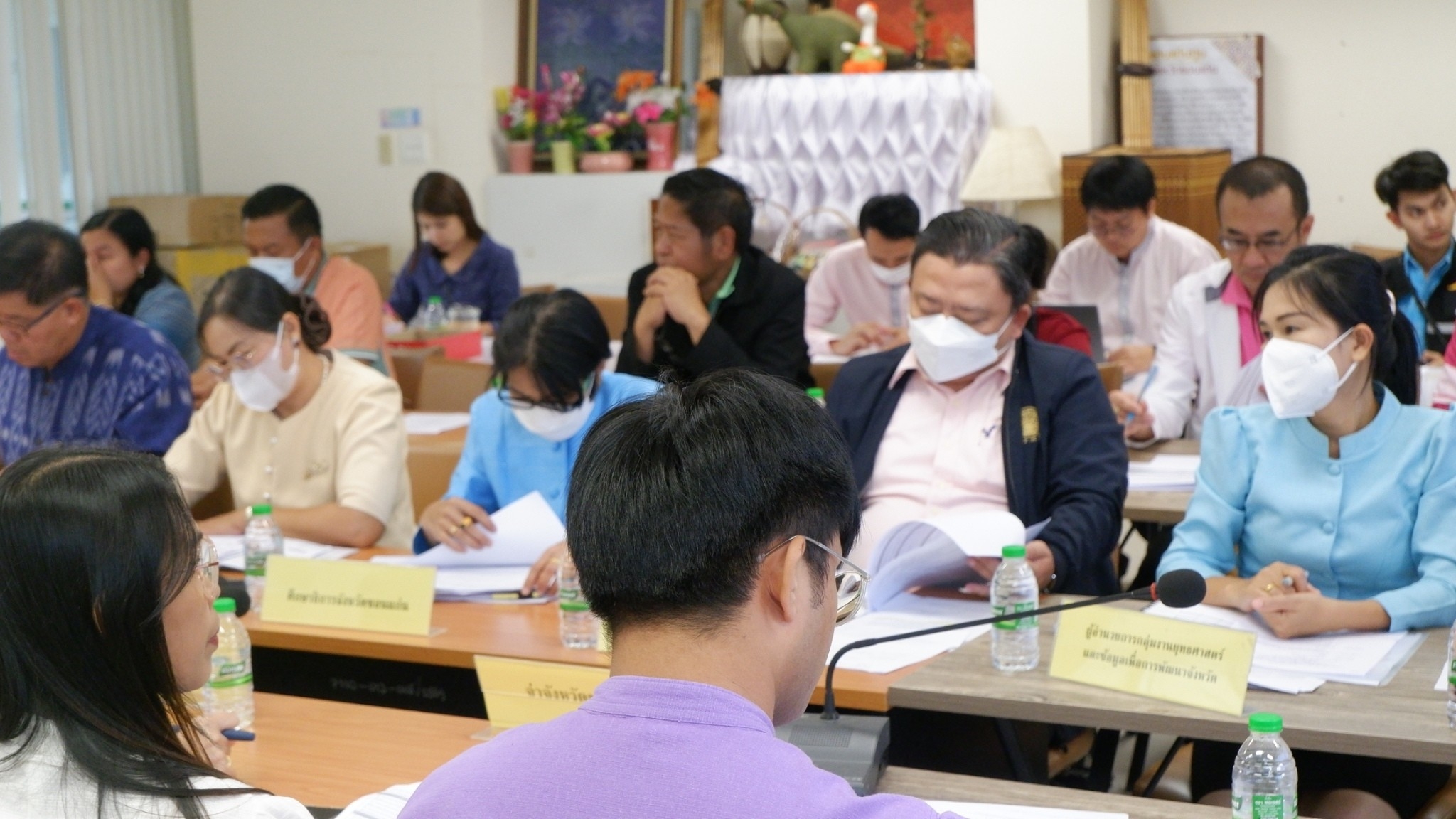 พช.ขอนแก่น : ประชุมคณะทำงานขับเคลื่อนการดำเนินงานขจัดความยากจนและพัฒนาคนทุกช่วงวัยอย่างยั่งยืนตามหลักปรัชญาของเศรษฐกิจพอเพียง ตามภารกิจ 5 มิติ ระดับจังหวัด