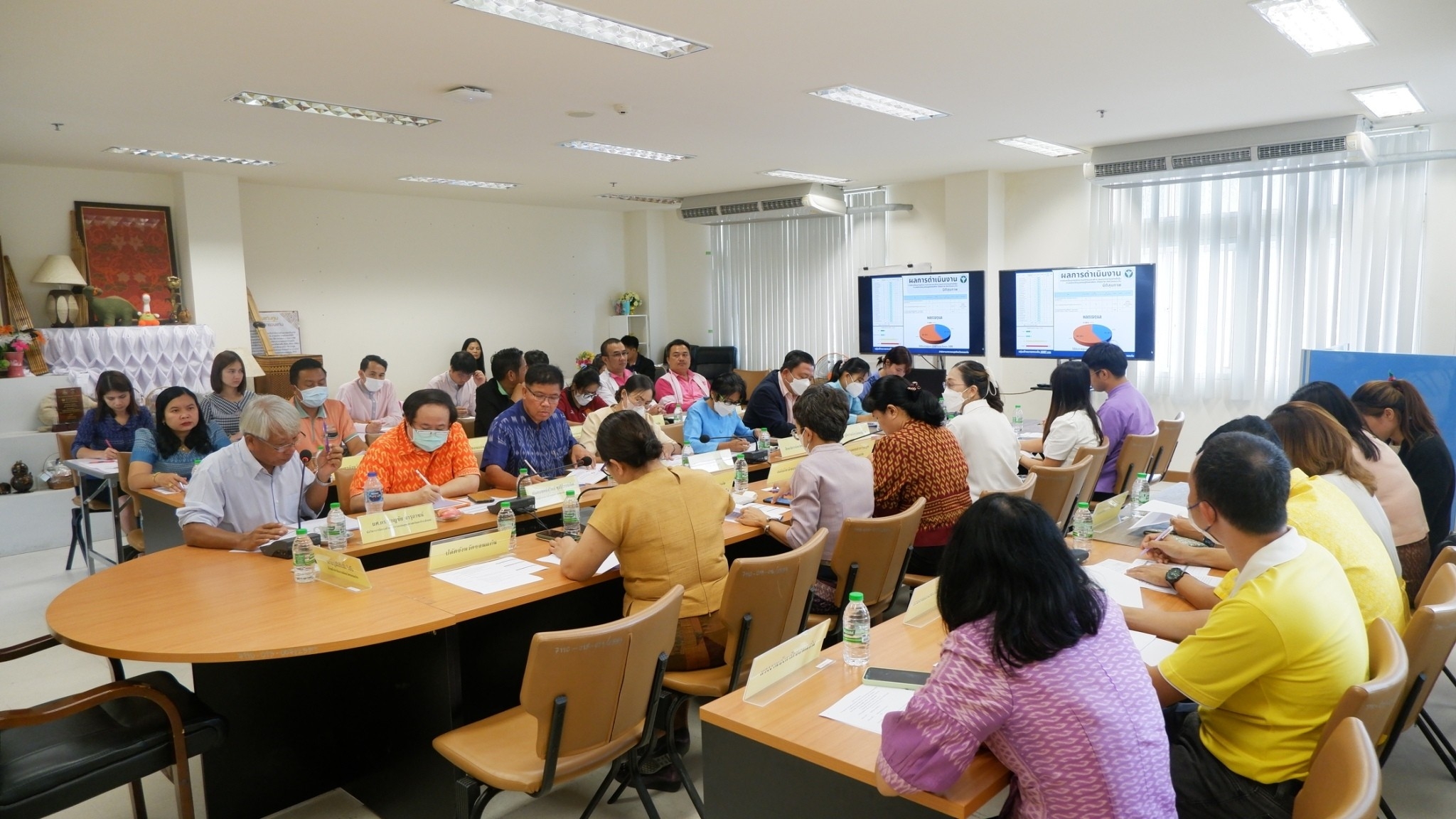 พช.ขอนแก่น : ประชุมคณะทำงานขับเคลื่อนการดำเนินงานขจัดความยากจนและพัฒนาคนทุกช่วงวัยอย่างยั่งยืนตามหลักปรัชญาของเศรษฐกิจพอเพียง ตามภารกิจ 5 มิติ ระดับจังหวัด