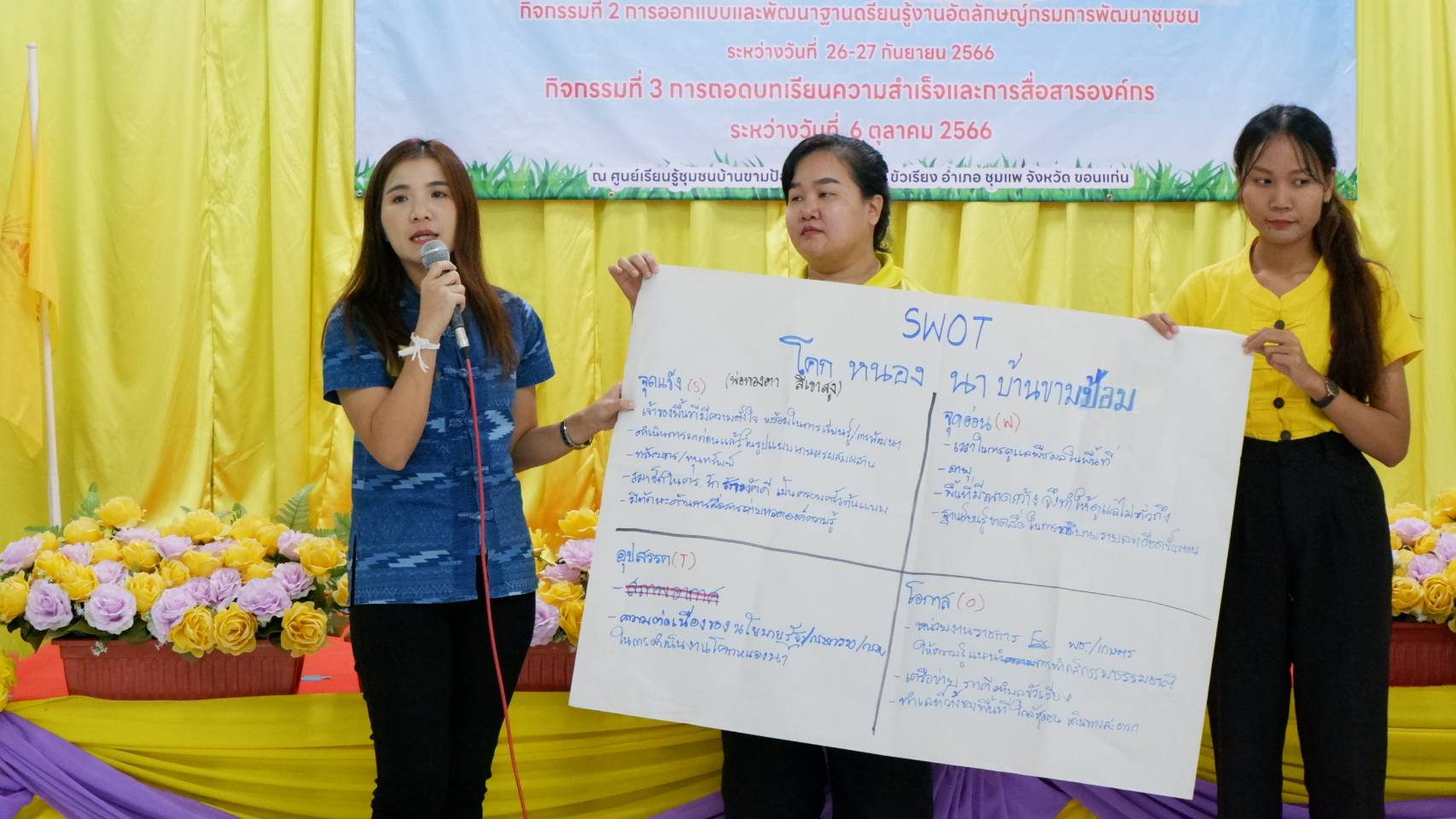 พช.ขอนแก่น : โครงการเสริมสร้างบุคลากร เก่ง ดี มีอุดมการณ์ เพื่อ การพัฒนางานอัตลักษณ์ของกรมการพัฒนาชุมชน กิจกรรมที่ 2 การออกแบบและพัฒนาฐานเรียนรู้งานอัตลักษณ์กรมการพัฒนาชุมชน (วันที่2)