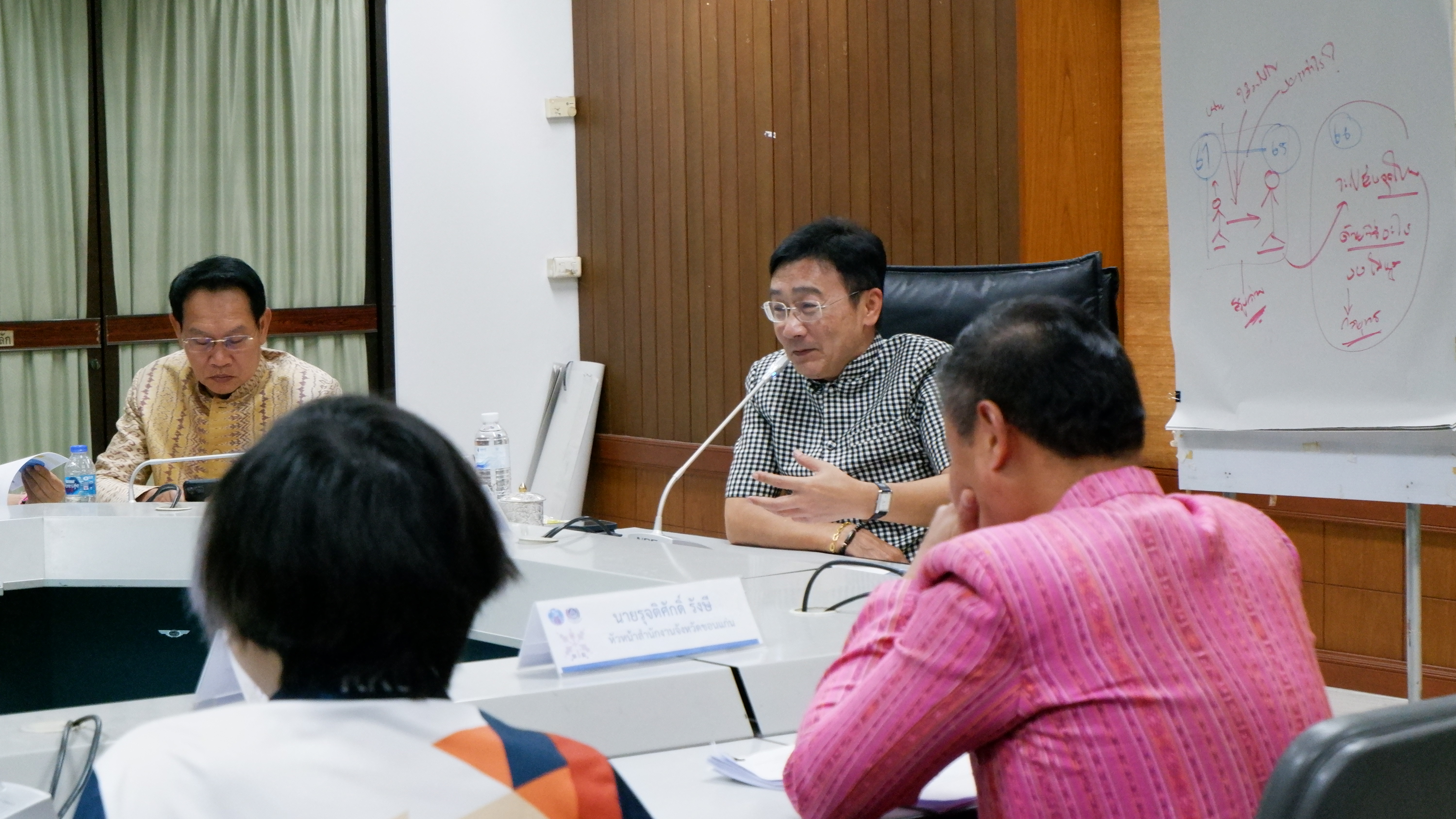 พช.ขอนแก่น : ร่วมประชุมปรึกษา คณะกรรมการ และทีมปฏิบัติการขับเคลื่อนเมืองหัตถกรรมโลกแห่งผ้ามัดหมี่ ครั้งที่ 1/2566