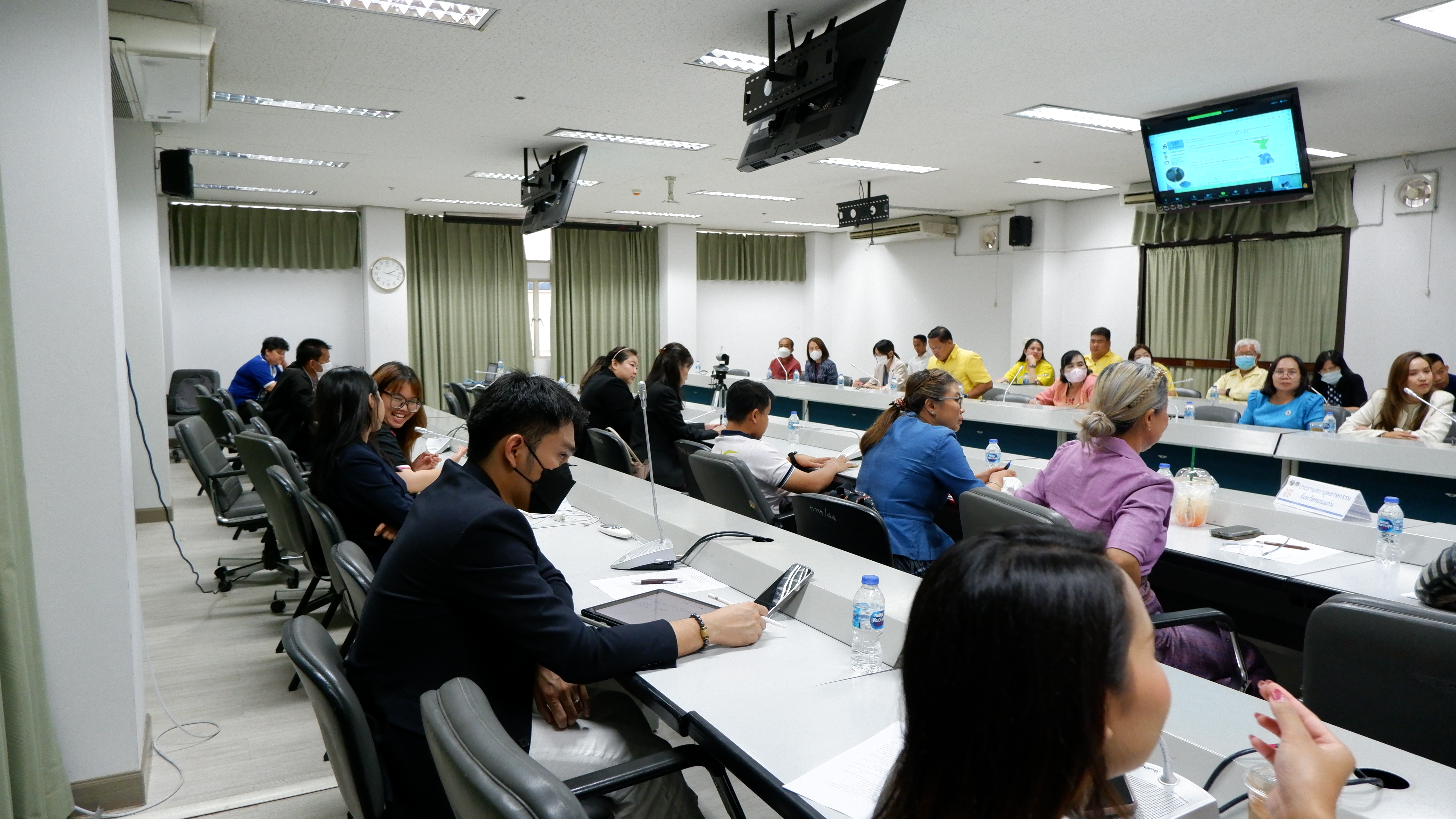 พช.ขอนแก่น : ร่วมประชุมปรึกษา คณะกรรมการ และทีมปฏิบัติการขับเคลื่อนเมืองหัตถกรรมโลกแห่งผ้ามัดหมี่ ครั้งที่ 1/2566