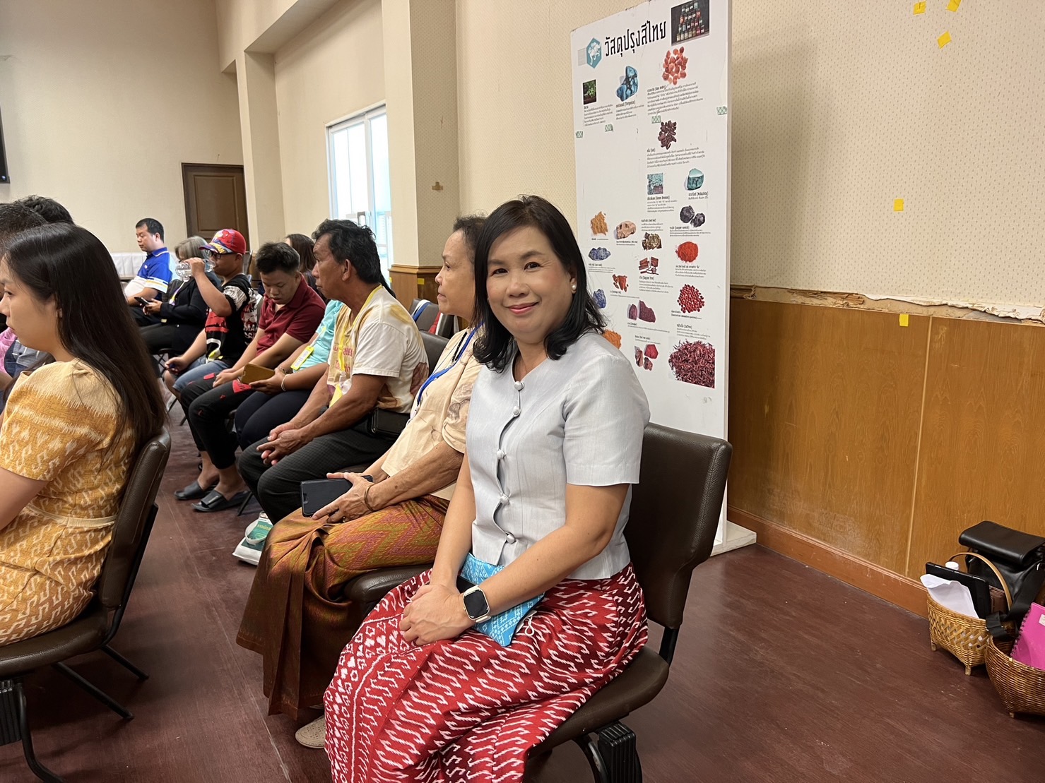พช.ขอนแก่น : ร่วมพิธีเปิดโครงการพัฒนาศักยภาพอาชีพคนพิการ (โครงการฝึกอาชีพการทำและแปรรูปผ้าพิมพ์ลายใบไม้ Eco-Print)