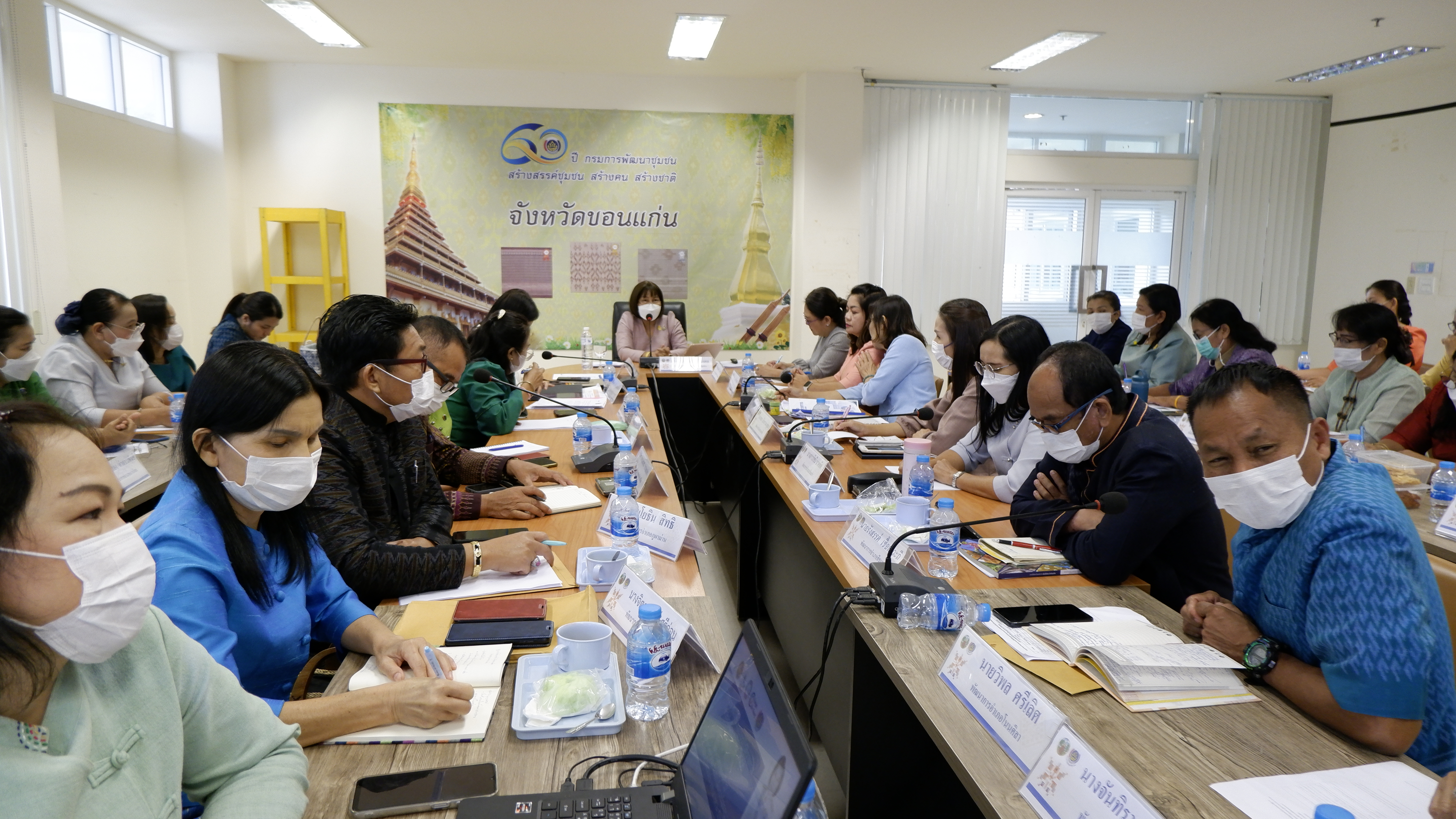 พช.ขอนแก่น : รับการตรวจติดตามผลการปฏิบัติราชการ ตามนโยบายรัฐบาล ภารกิจเร่งด่วน กระทรวงมหาดไทย ภารกิจงานสำคัญกรมการพัฒนาชุมชน ของผู้ตรวจราชการกรมการพัฒนาชุมชน เขตตรวจราชการที่ 12 (นางนวลจันทร์ ศรีมงคล)
