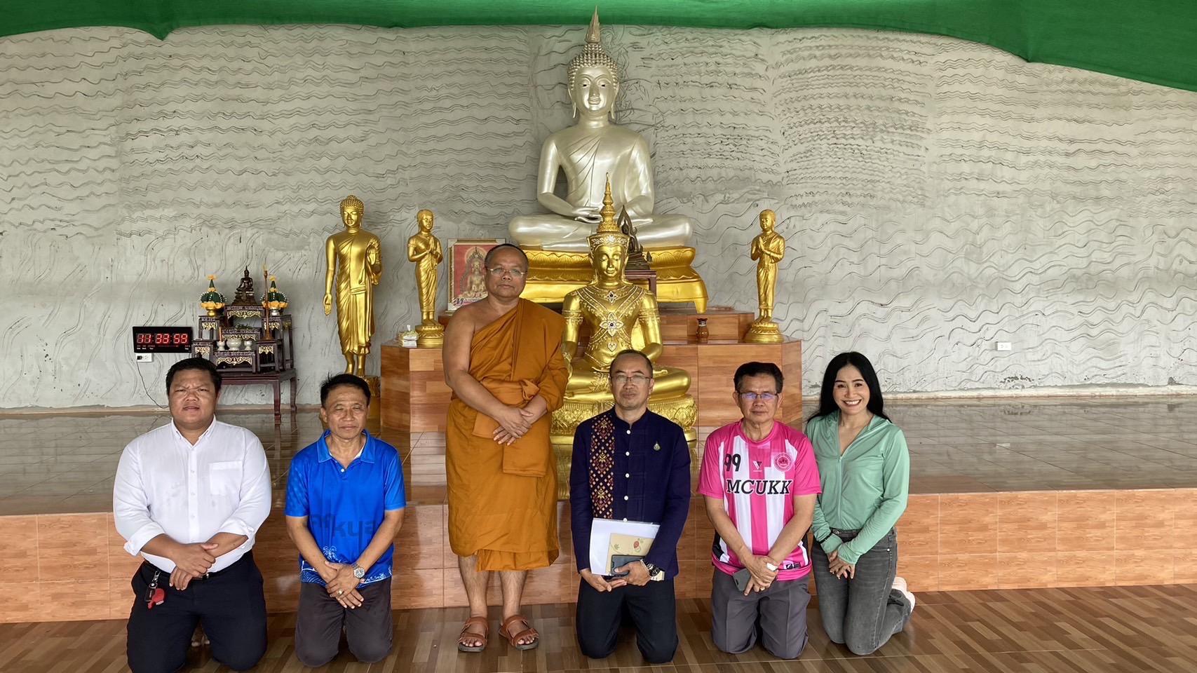 พช.ขอนแก่น ร่วมลงพื้นที่สำรวจแปลงโคก หนอง นา พุทธอารยเกษตร มจร.ขอนแก่น