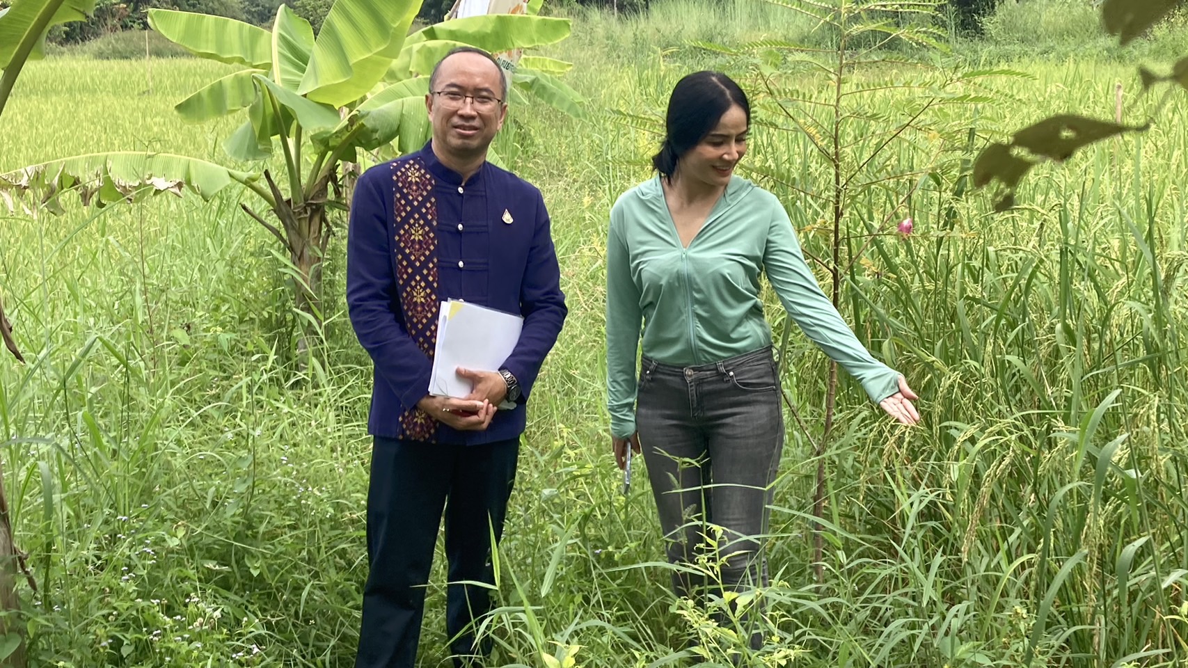 พช.ขอนแก่น ร่วมลงพื้นที่สำรวจแปลงโคก หนอง นา พุทธอารยเกษตร มจร.ขอนแก่น