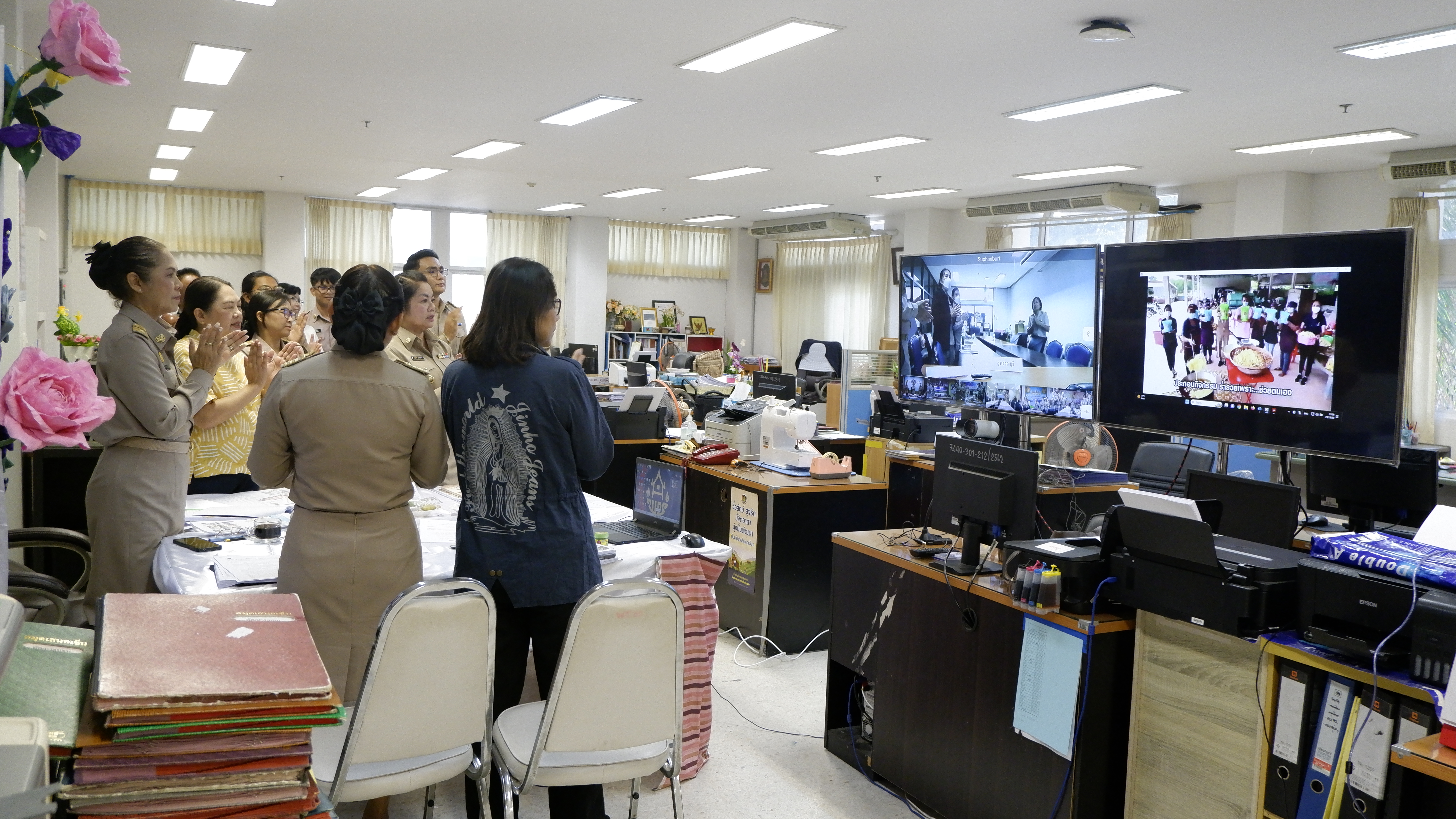 พช.ขอนแก่น : ร่วมประชุมกรมการพัฒนาชุมชน ครั้งที่ 11/2566 ผ่านระบบวีดีทัศน์ทางไกล (Video Conference)