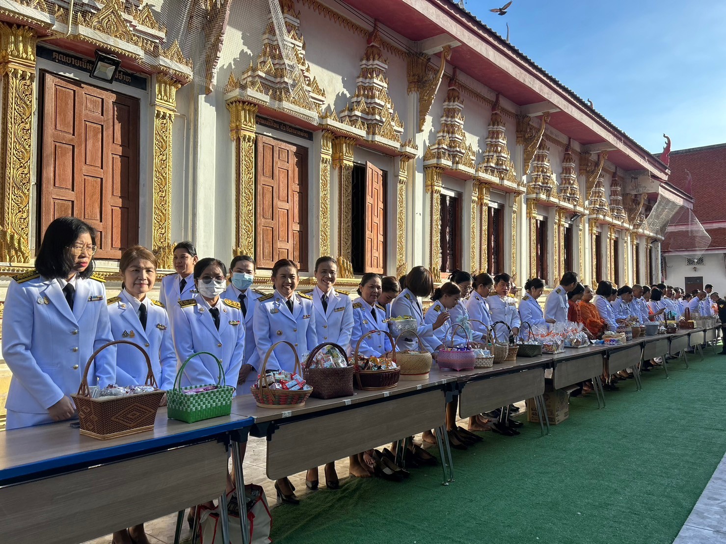 จังหวัดขอนแก่น พิธีทำบุญตักบาตรถวายพระกุศล พิธีเจริญพระพุทธมนต์ถวายพระพรชัยมงคล และพิธีถวายพระพรชัยมงคล แด่สมเด็จพระเจ้าลูกเธอ เจ้าฟ้าพัชรกิติยาภา นเรนทิราเทพยวดี กรมหลวงราชสาริณีสิริพัชร มหาวัชรราชธิดา เนื่องในวันคล้ายวันประสูติ 7 ธันวาคม 2566