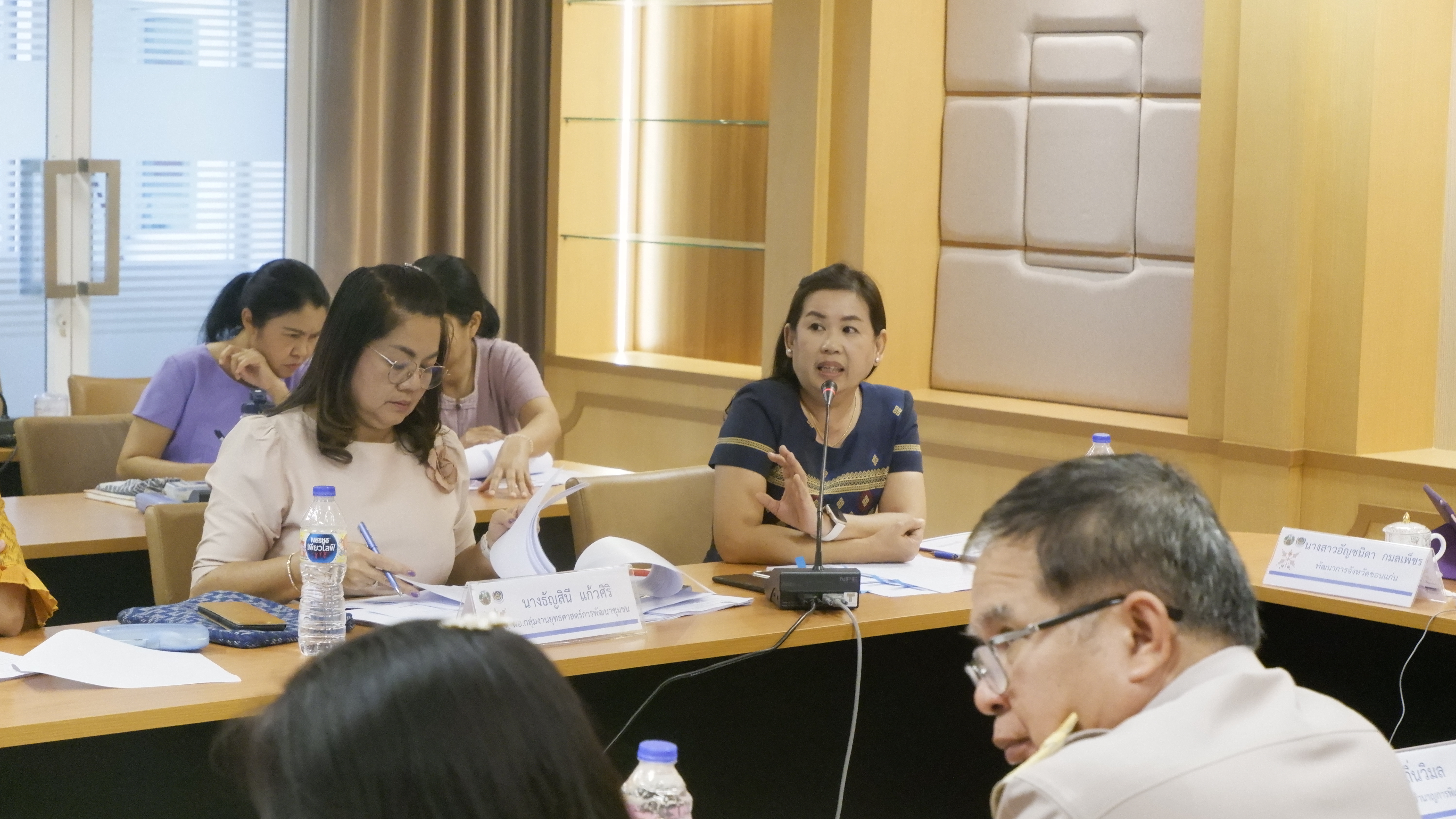 พช.ขอนแก่น : ประชุมคณะทำงานโครงการพัฒนาชุมชนใสสะอาด