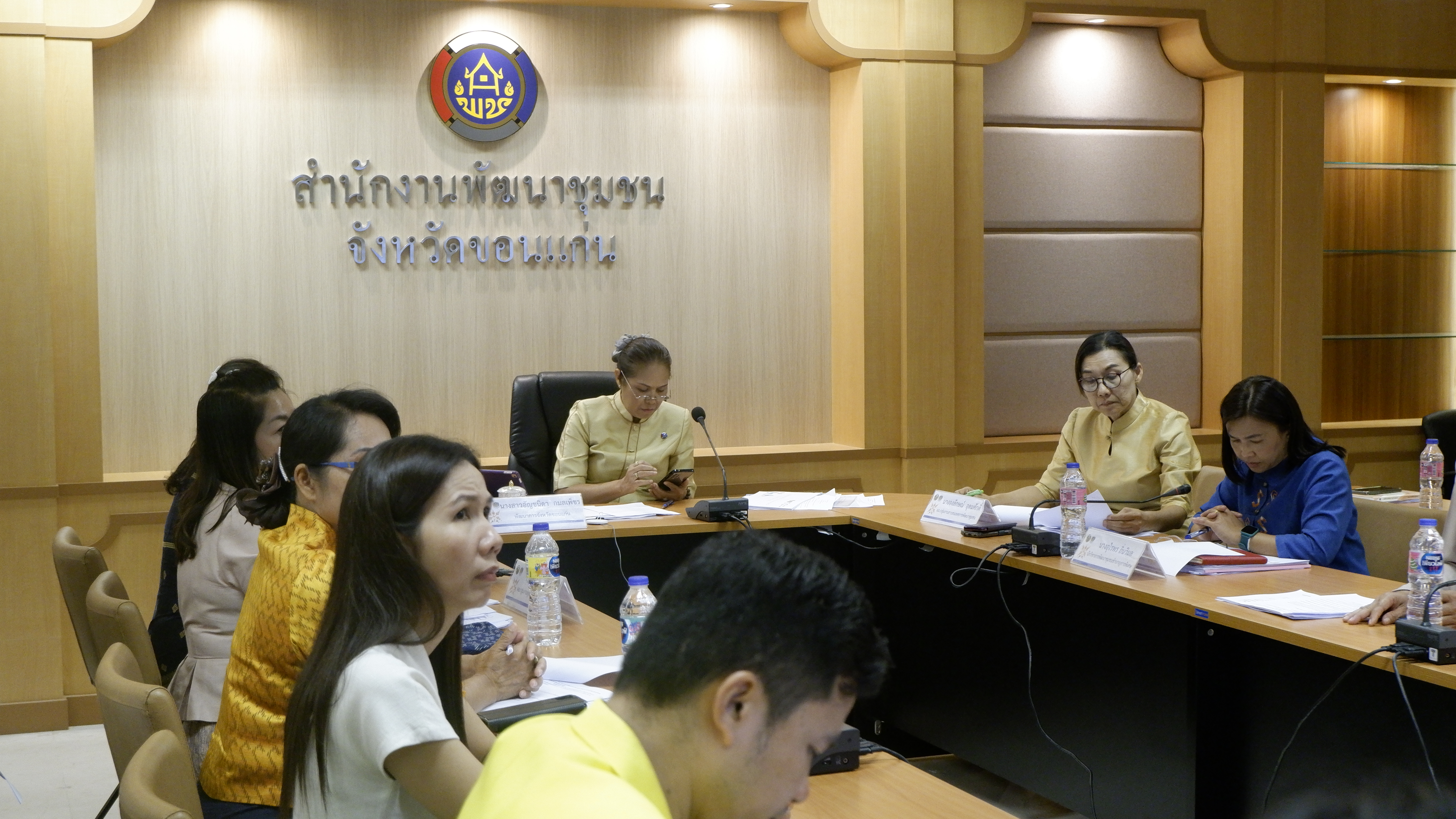 พช.ขอนแก่น : ประชุมคณะทำงานโครงการพัฒนาชุมชนใสสะอาด