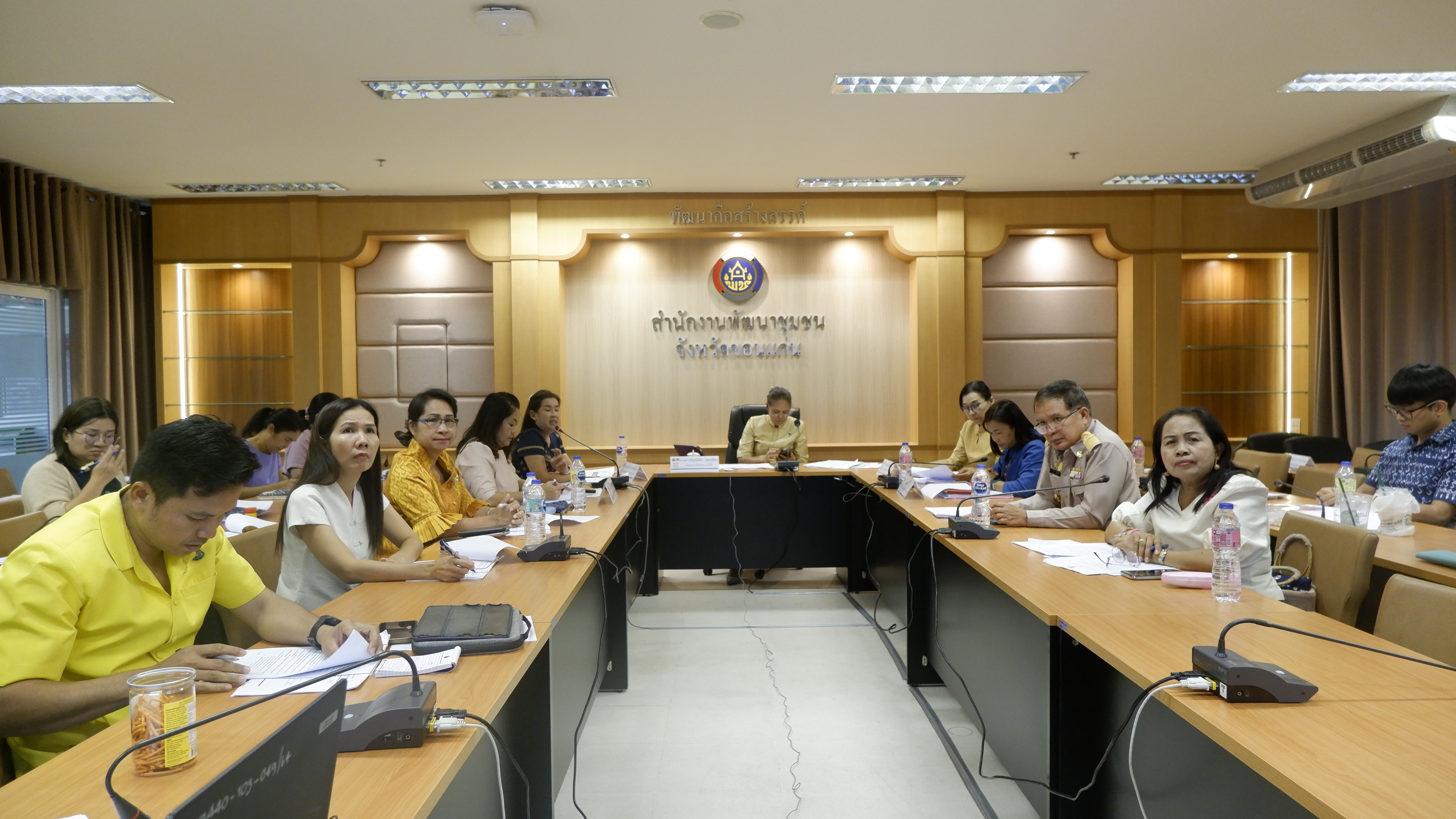 พช.ขอนแก่น : ประชุมคณะทำงานโครงการพัฒนาชุมชนใสสะอาด