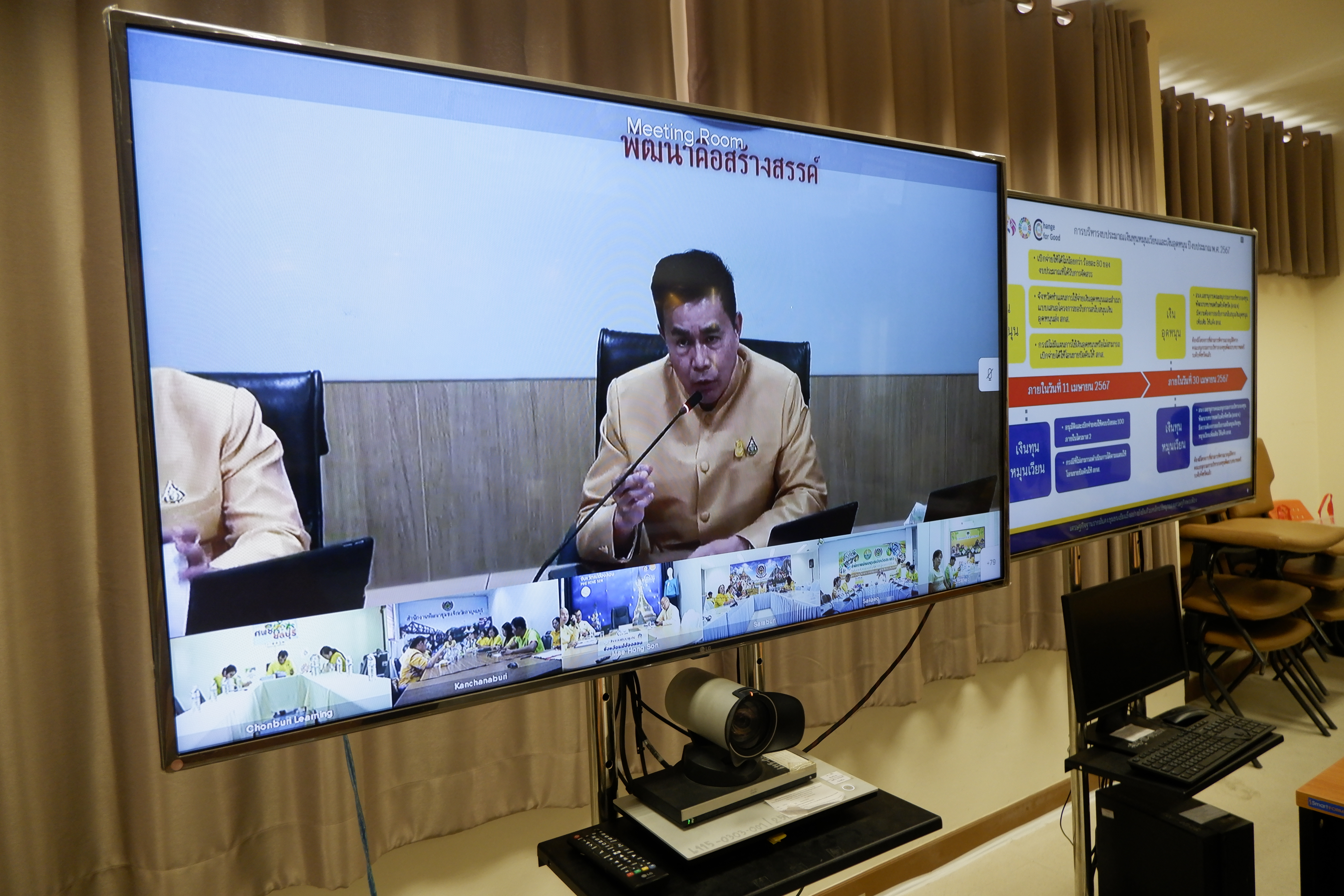 พช.ขอนแก่น : ร่วมประชุมกรมการพัฒนาชุมชน ครั้งที่ 3/2567 ผ่านระบบ video conference