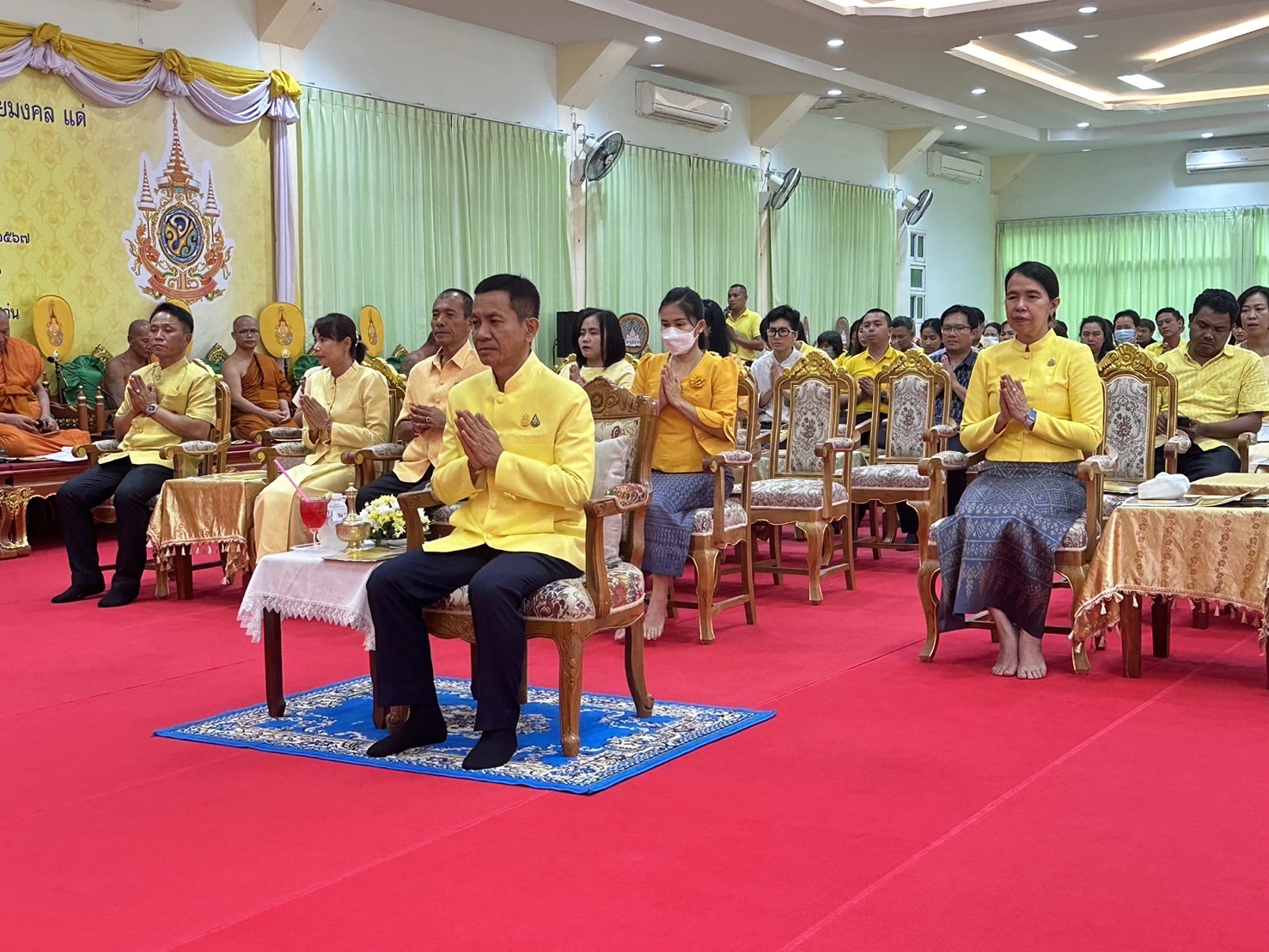 จังหวัดขอนแก่น : จัดพิธีเจริญพระพุทธมนต์เฉลิมพระเกียรติถวายพระพรชัยมงคงแด่ พระบาทสมเด็จพระเจ้าอยู่หัวเนื่องในโอกาสวันเฉลิมพระชนพรรษา 6 รอบ 28 กรกฎาคม 2567