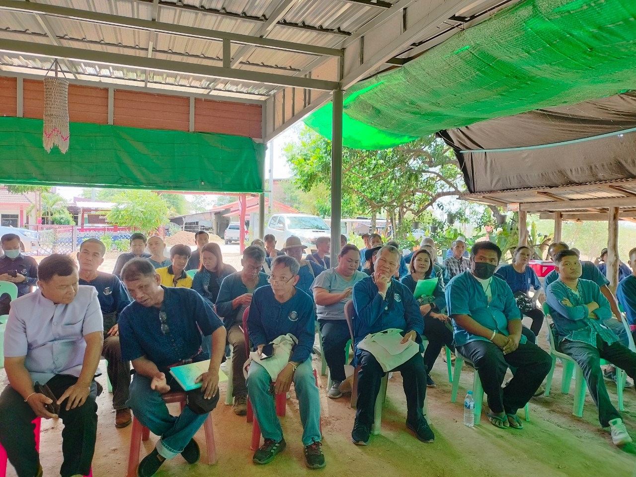 พช.ขอนแก่น : จัดกิจกรรมประชุมสัญจรคณะกรรมการเครือข่าย “โคก หนอง นา” และเอามื้อสามัคคี “พายห่อข้าว เอาแฮง แบ่งปัน สร้างสรรค์ สามัคคี ทำความดีด้วยหัวใจ”
