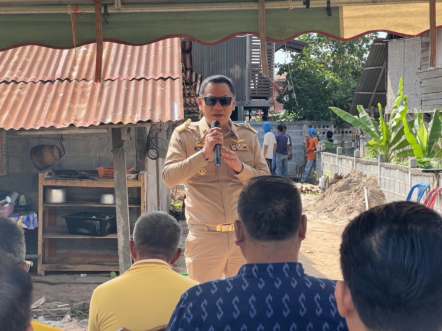 พช.ขอนแก่น : อำเภอเมืองขอนแก่น ทำพิธียกเสาเอกบ้าน ครัวเรือน ราย นายอำนาจ นามประมา โครงการ “บ้านห่วงใย จากใจ GLO” ประจำปี 2566