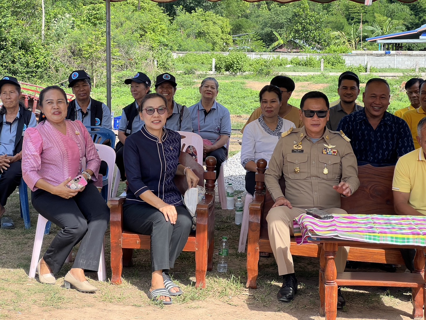 พช.ขอนแก่น : อำเภอเมืองขอนแก่น ทำพิธียกเสาเอกบ้าน ครัวเรือน ราย นายอำนาจ นามประมา โครงการ “บ้านห่วงใย จากใจ GLO” ประจำปี 2566