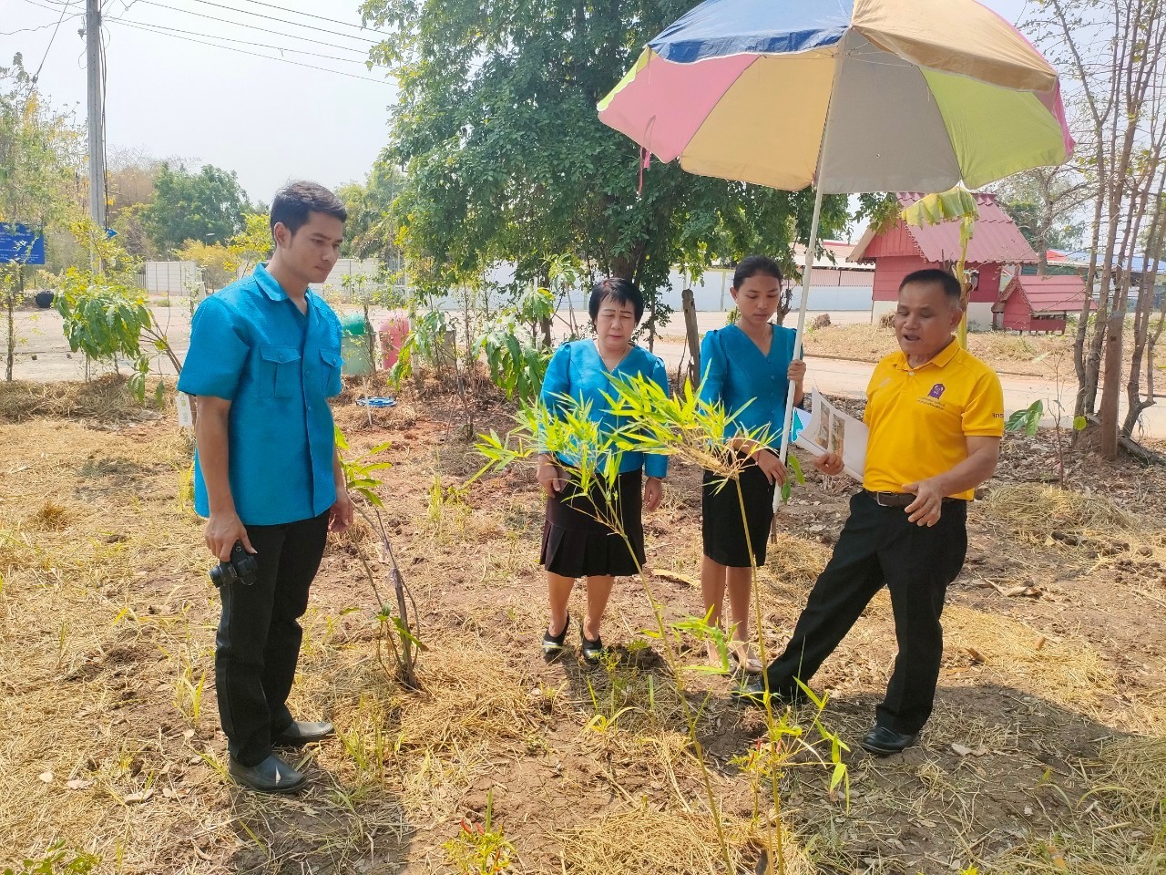 พช.ขอนแก่น : ร่วมประเมินโครงการหน้าบ้านสวย หลังบ้านสวน ประจำประปีงบประมาณ 2567