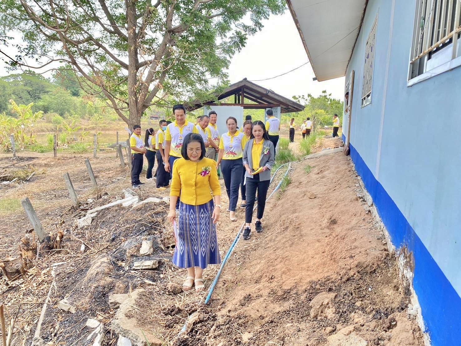 พช.ขอนแก่น ร่วมประเมินโครงการหน้าบ้านสวย หลังบ้านสวน ประจำปีงบประมาณ 2567