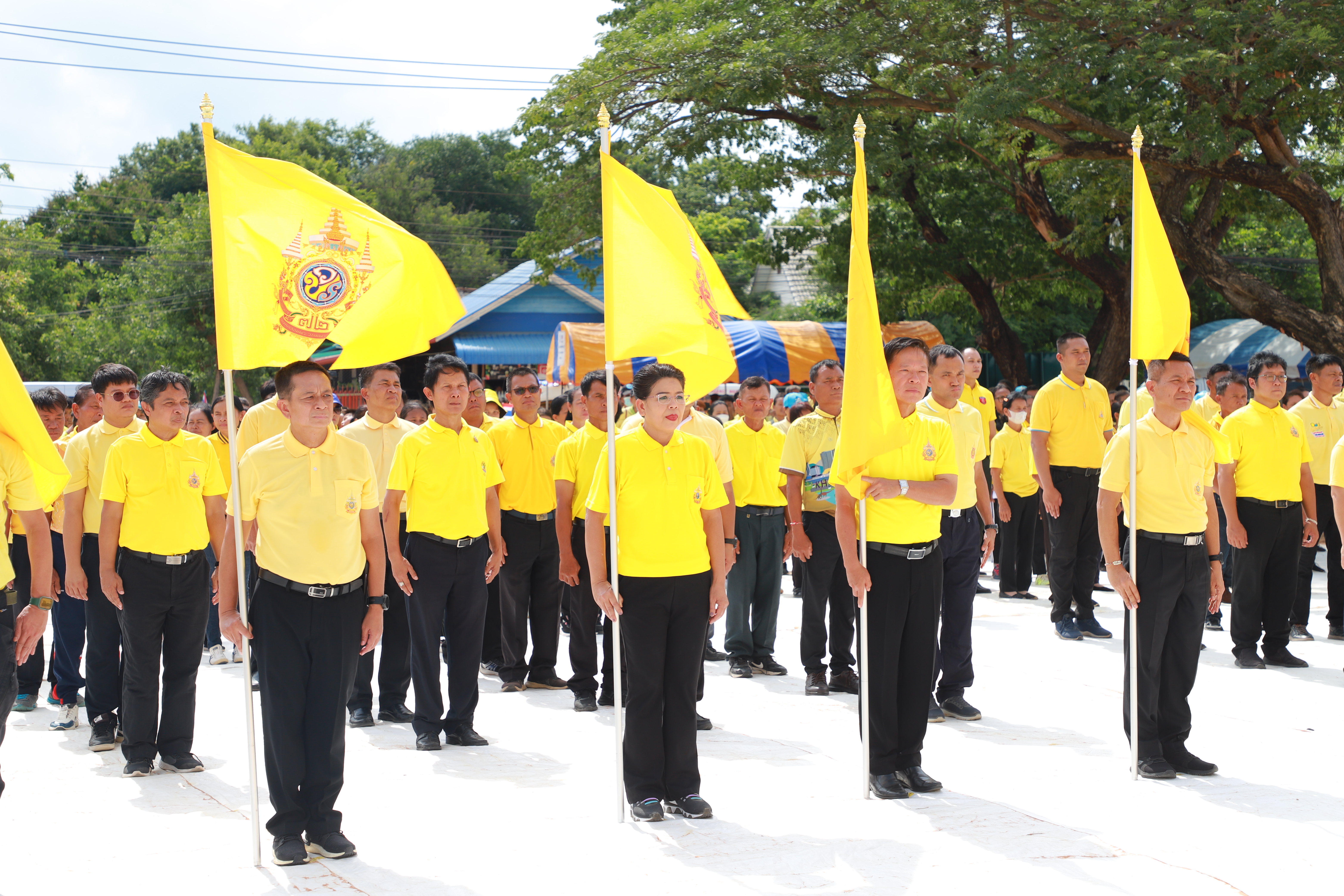 จังหวัดขอนแก่น : รับมอบธงตราสัญลักษณ์ งานเฉลิมพระเกียรติพระบาทสมเด็จพระเจ้าอยู่หัว เนื่องในโอกาสพระราชพิธีมหามงคลเฉลิมพระชนมพรรษา 6 รอบ 28 กรกฎาคม 2567 สายที่ 4 จากจังหวัดมหาสารคาม