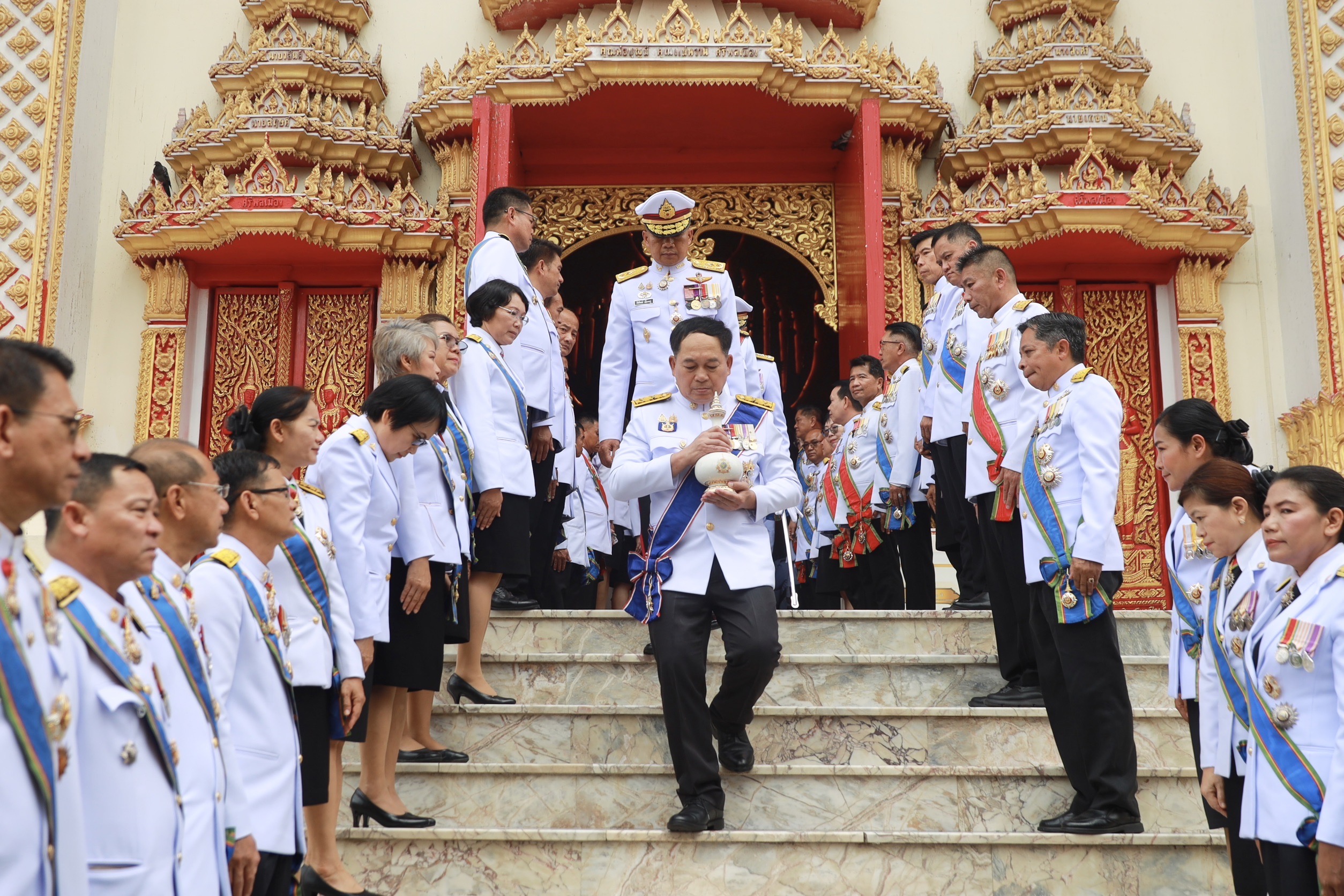จังหวัดขอนแก่น : ประกอบพิธีเวียนเทียนสมโภชน้ำพระพุทธมนต์ศักดิ์สิทธิ์ เนื่องในโอกาสมหามงคลเฉลิมพระชนมพรรษา 6 รอบ 72 พรรษา 28 กรกฎาคม 2567